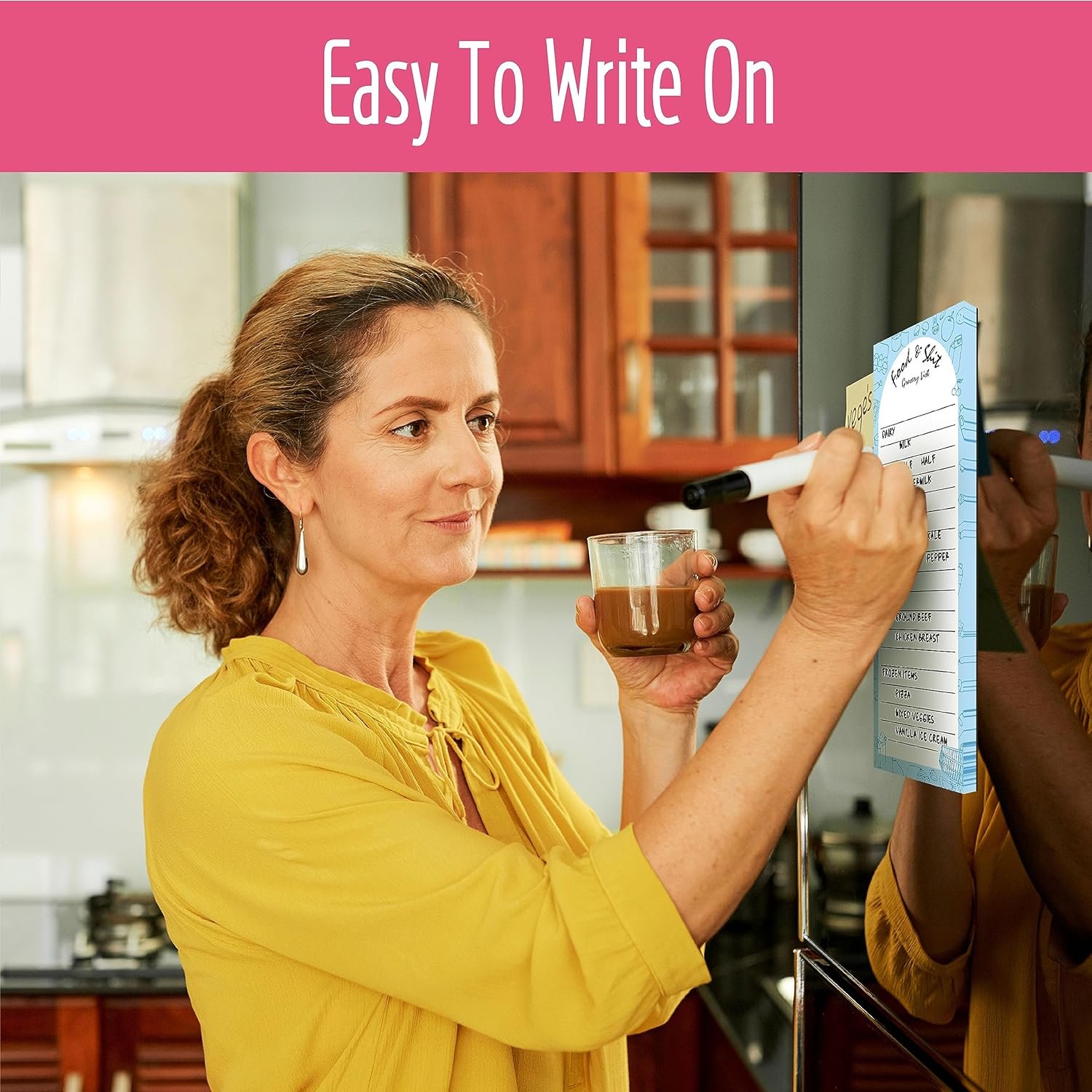 Hebayy 100 Sheets Grocery List, Magnet Notepad FoodShit Funny Shopping List Magnetic Tear Off Memo Note To Do List Planner for Refrigerator (3 x 8)