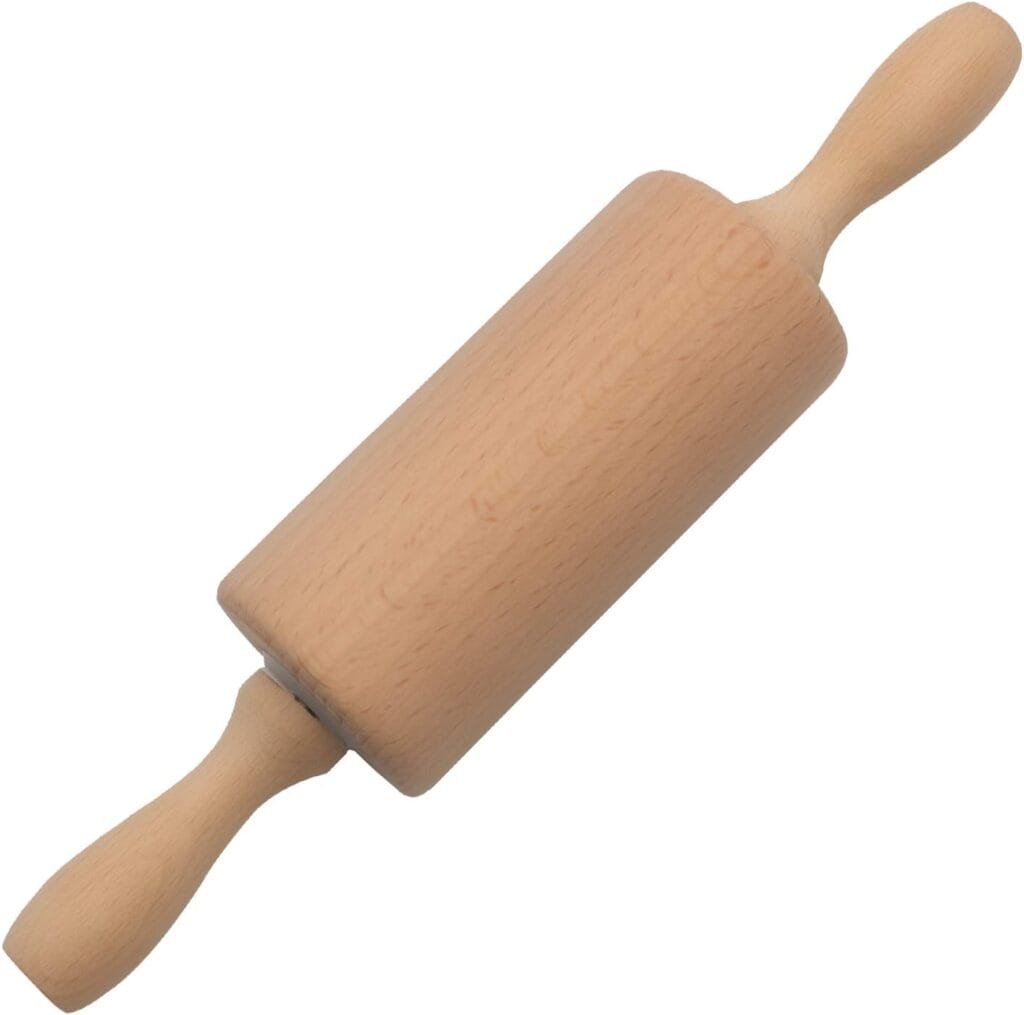 HelferX 17.6 inch Wooden Rolling Pin for Baking - Long Dough Roller for All Baking Needs