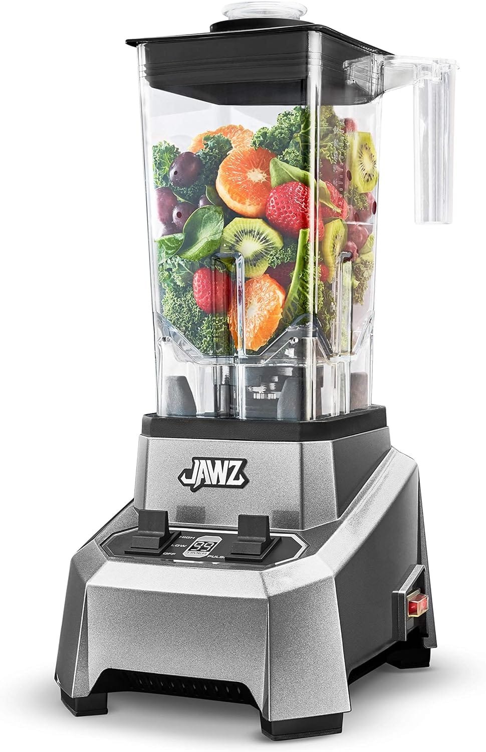 High Performance Blender, 64 Oz Professional Grade Countertop Blender, Food Processor, Juicer, Smoothie or Nut Butter Maker, Simple 2 Speed Toggle Switch w Pulse, Stainless Steel Blades, Silver