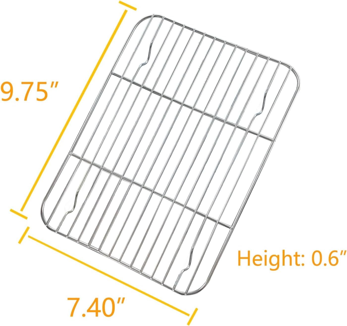 HILELIFE Cooling Rack, Oven Safe, 15 x 10 inches Baking Rack for Oven Cooking, Stainless Steel Wire Rack for Baking