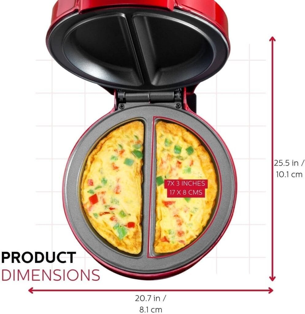 Holstein Housewares - Non-Stick Omelet  Frittata Maker, Stainless Steel - Makes 2 Individual Portions Quick  Easy (2 Section, Black) Holstein Housewares - Non-Stick Omelet  Frittata Maker, Stainless Steel - Makes 2 Individual Portions Quick  Easy (2 Section, Black)