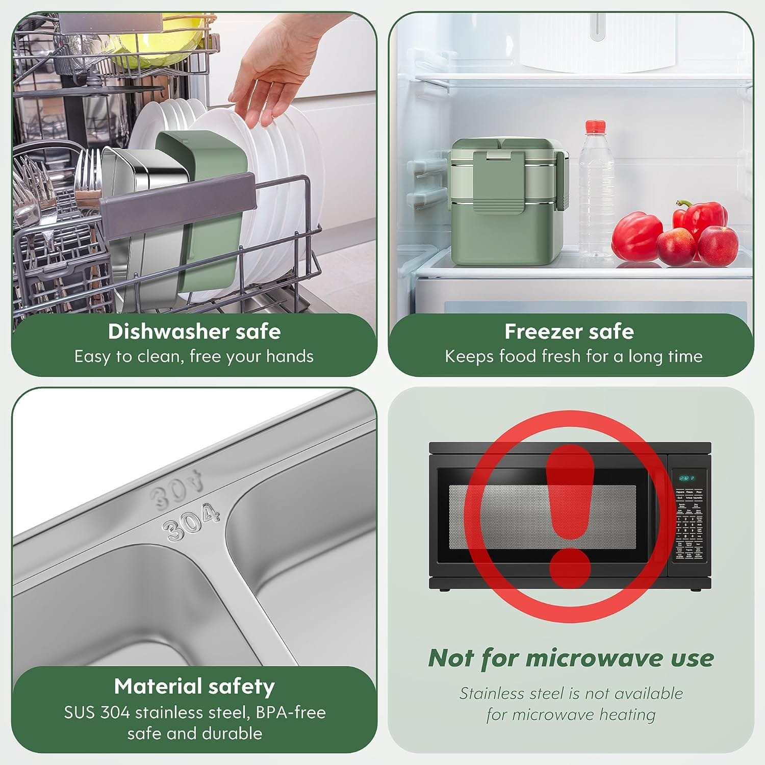 HOMETALL Stainless Steel Bento Box, Stackable lunch containers for Adults, 1500ML-6 Compartment Bento Lunch Box, BPA-Free Lunch Box Containers with Utensil for On-the-Go Balanced Eating HOMETALL Stainless Steel Bento Box, Stackable lunch containers for Adults, 1500ML-6 Compartment Bento Lunch Box, BPA-Free Lunch Box Containers with Utensil for On-the-Go Balanced Eating