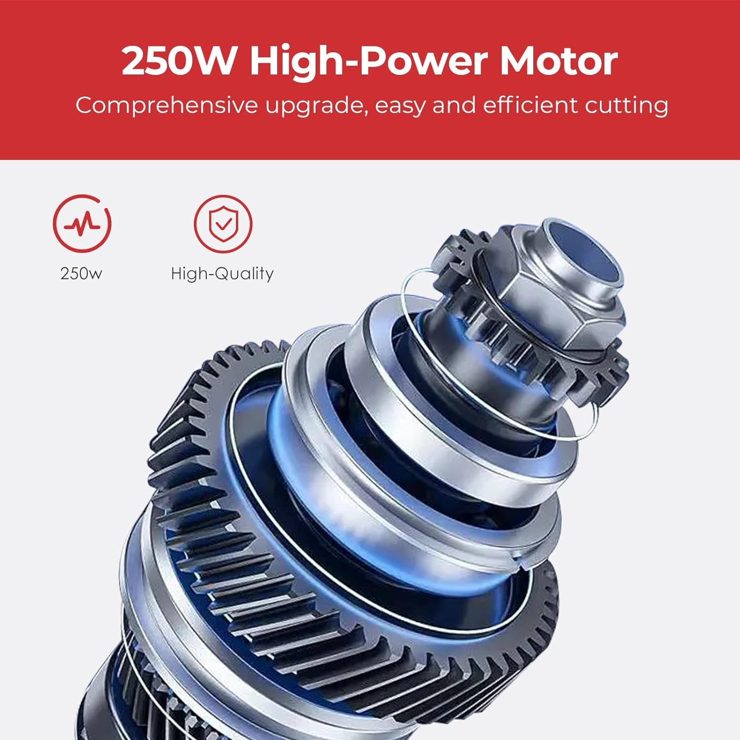 Homparty Electric Cheese Grater, 250W Professional Electric Slicer Shredder, Electric Salad Machine for Fruits, Vegetables, Cheeses, Salad Maker with 5 Free Attachments, Upgraded in 2023