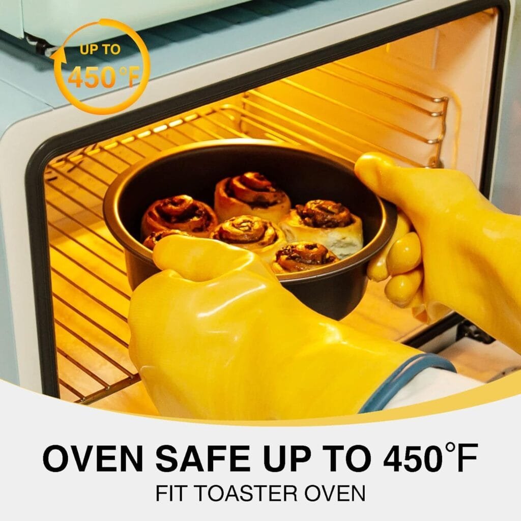 HONGBAKE Round Cake Pan Set for Baking, 8 Inch, Nonstick Circle Cake Pans with Wider Grips, 2 Pieces Layer Cake Tin, Cheesecake Mold, Huty Duty, Dishwasher Safe - Grey HONGBAKE Round Cake Pan Set for Baking, 8 Inch, Nonstick Circle Cake Pans with Wider Grips, 2 Pieces Layer Cake Tin, Cheesecake Mold, Huty Duty, Dishwasher Safe - Grey