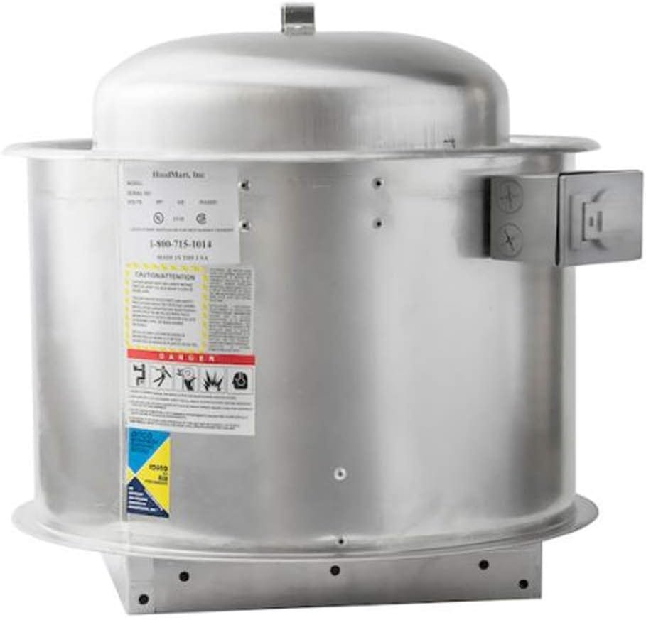 HOODMART 10 Restaurant Hood System with Makeup Air | Includes Exhaust Fan, Supply Fan, Equipment Accessories | Heavy Duty Stainless Steel Commercial Kitchen Equipment HOODMART 10 Restaurant Hood System with Makeup Air | Includes Exhaust Fan, Supply Fan, Equipment Accessories | Heavy Duty Stainless Steel Commercial Kitchen Equipment