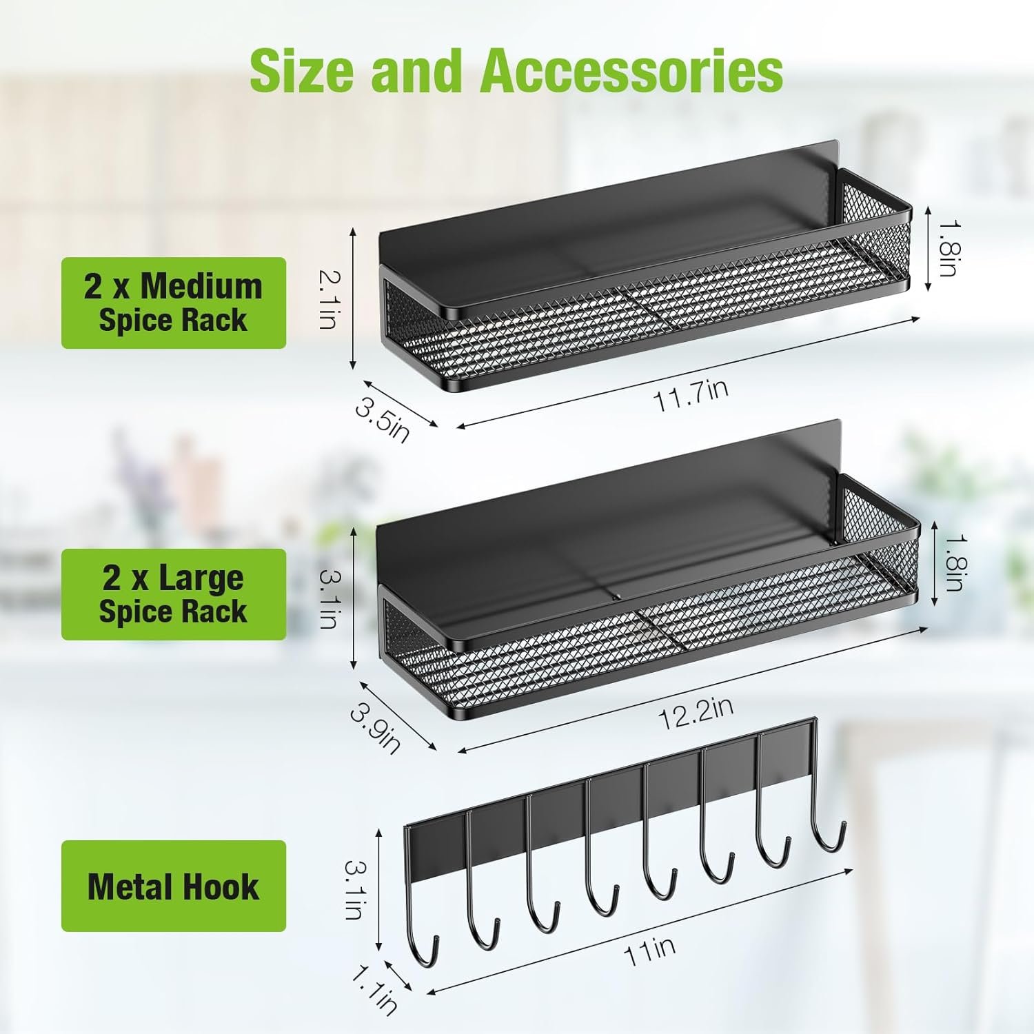 Housmile Magnetic Spice Rack, Magnetic Spice Racks for Refrigerator 5 Pack Moveable, Metal Pantry Organization and Storage, Heavy-Duty Back of Door Spice Rack for Kitchen, Black Housmile Magnetic Spice Rack, Magnetic Spice Racks for Refrigerator 5 Pack Moveable, Metal Pantry Organization and Storage, Heavy-Duty Back of Door Spice Rack for Kitchen, Black