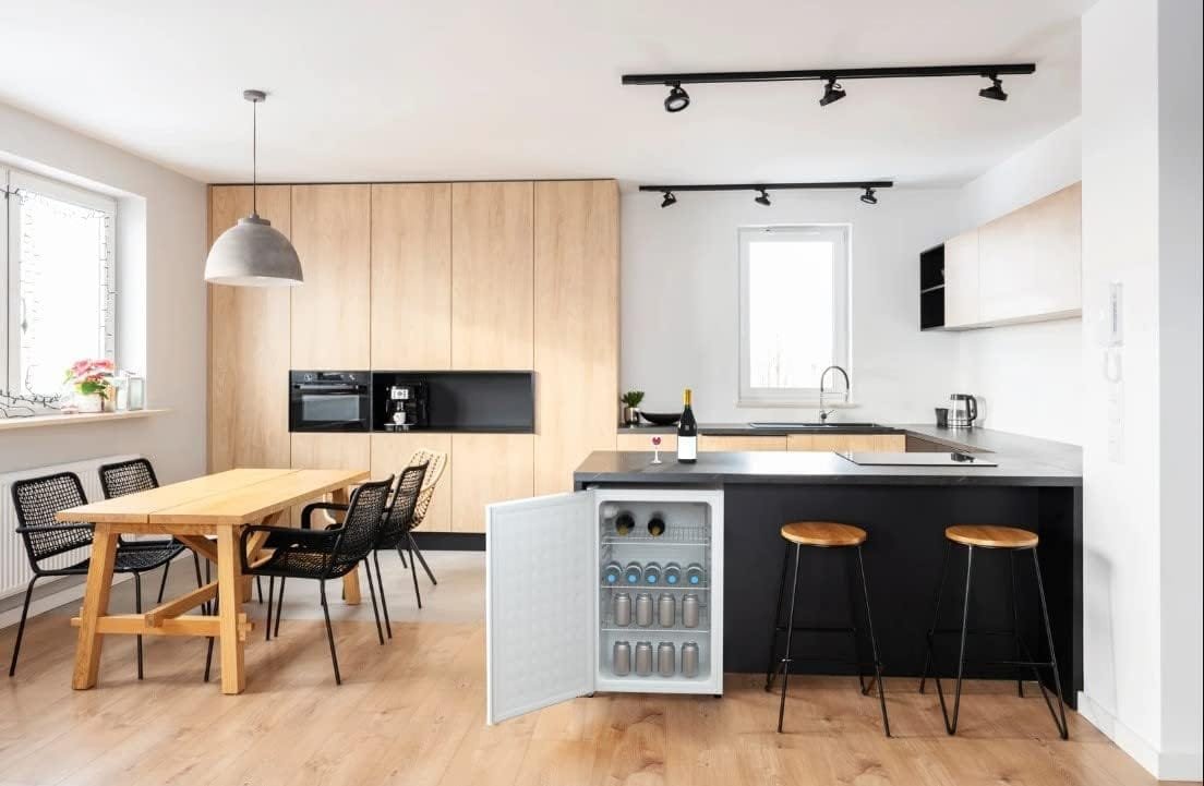 Husky Undercounter/Freestanding Premium Beverage Cooler Mini Fridge 4.3 Cu.ft./122L with Reversible Solid Doors, Compact Refrigerator for Home, Restaurants, Commercial, RV Energy Star Husky Undercounter/Freestanding Premium Beverage Cooler Mini Fridge 4.3 Cu.ft./122L with Reversible Solid Doors, Compact Refrigerator for Home, Restaurants, Commercial, RV Energy Star