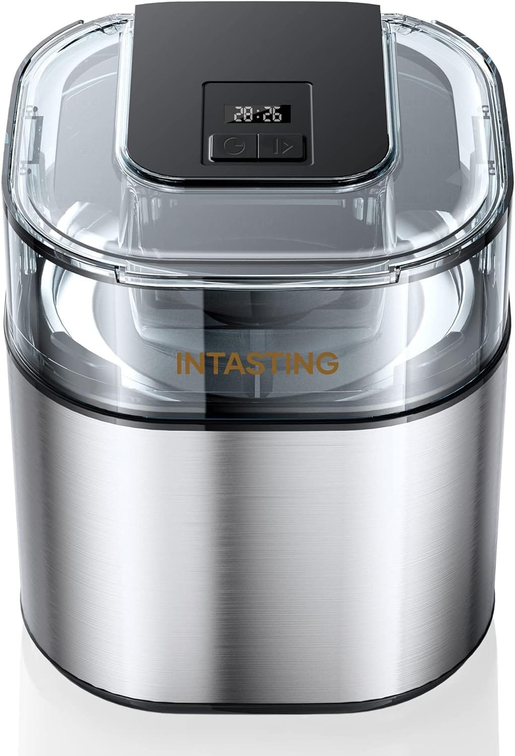 Ice Cream Maker Machine, INTASTING 1.6 Quart Frozen Yogurt-Sorbet, Auto Shut-Off, Double-Insulated Freezer Bowl, Suitable for Homemade Ice Cream, Gelato Ice Cream Maker Machine, INTASTING 1.6 Quart Frozen Yogurt-Sorbet, Auto Shut-Off, Double-Insulated Freezer Bowl, Suitable for Homemade Ice Cream, Gelato