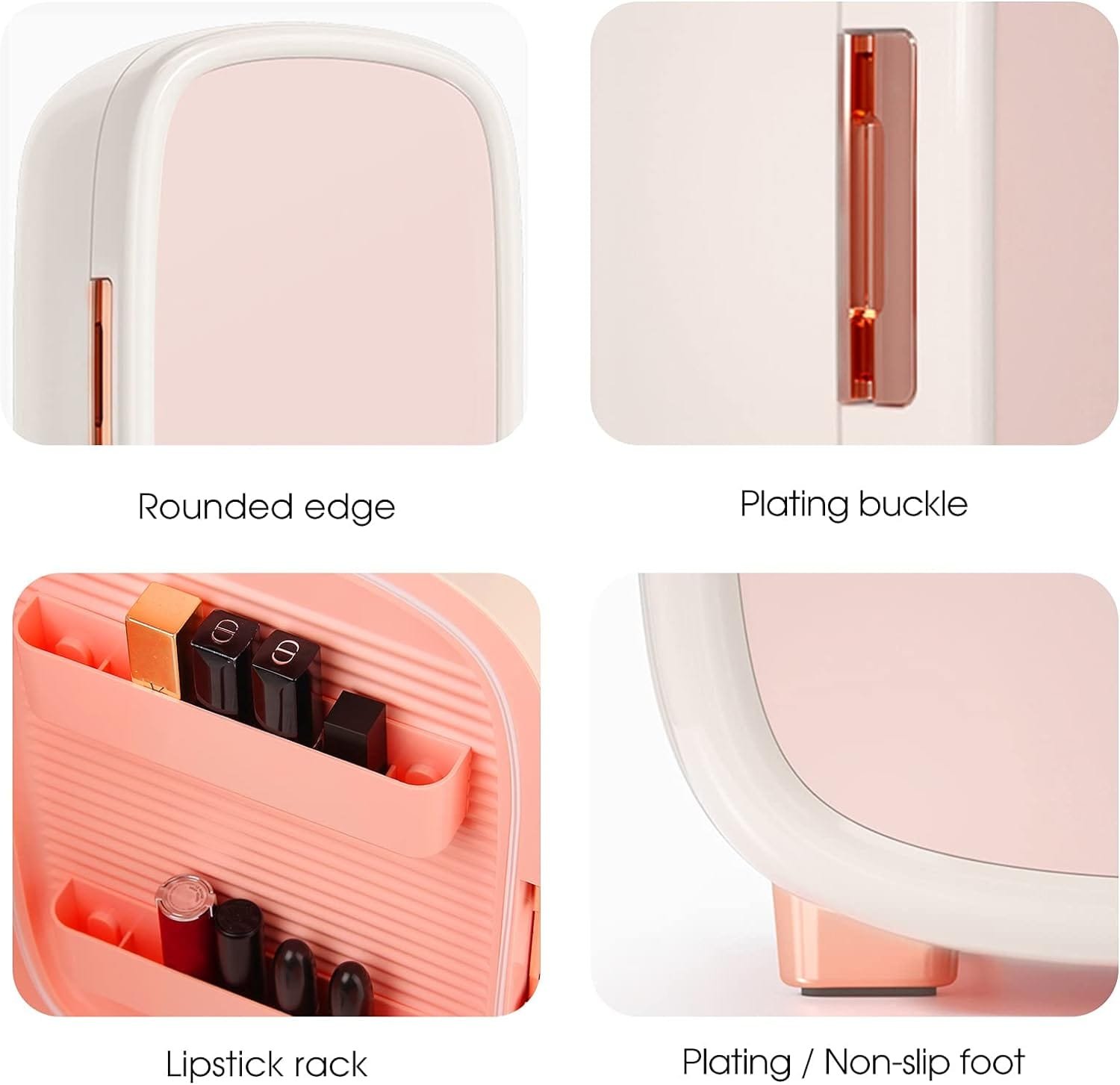 IKER 12L Mini Fridge for Skincare, Makeup - Portable Makeup Fridge for Bedroom, Office