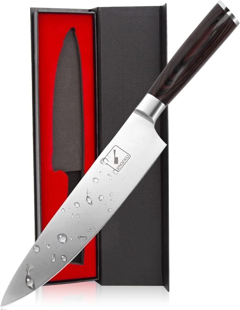 imarku Japanese Chef Knife - Sharp Kitchen Knife 8 Inch Chefs Knives HC Steel Paring Knife, Unique Gifts for Men and Women, Gifts for Mom or Dad, Kitchen Gadgets with Premium Gift Box