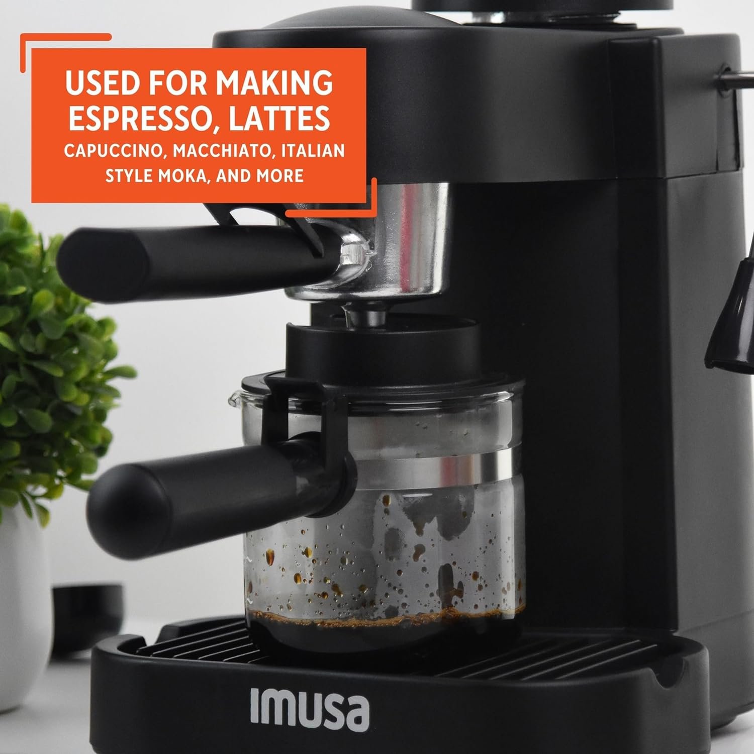 imusa-usa-gau-18202-4-cup-espressocappuccino-makerblack - Cooking Appliance World