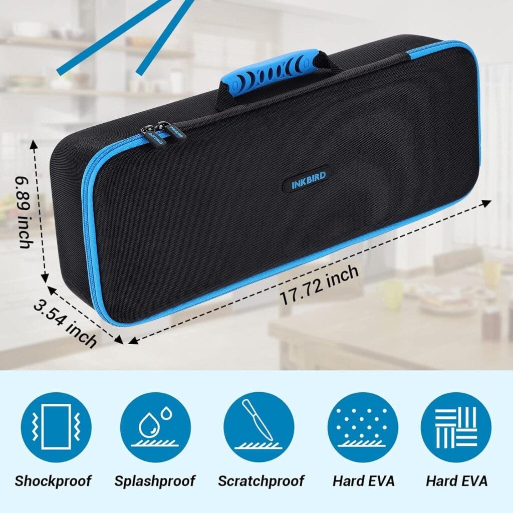 Inkbird WIFI Sous Vide Machine ISV-100W| 1000W Sous-Vide Cooker Immersion Circulator with 14 Preset Recipes on APP and Thermal Immersion, Fast-Heating with Timer (ISV-100W+Case Bag) Inkbird WIFI Sous Vide Machine ISV-100W| 1000W Sous-Vide Cooker Immersion Circulator with 14 Preset Recipes on APP and Thermal Immersion, Fast-Heating with Timer (ISV-100W+Case Bag)