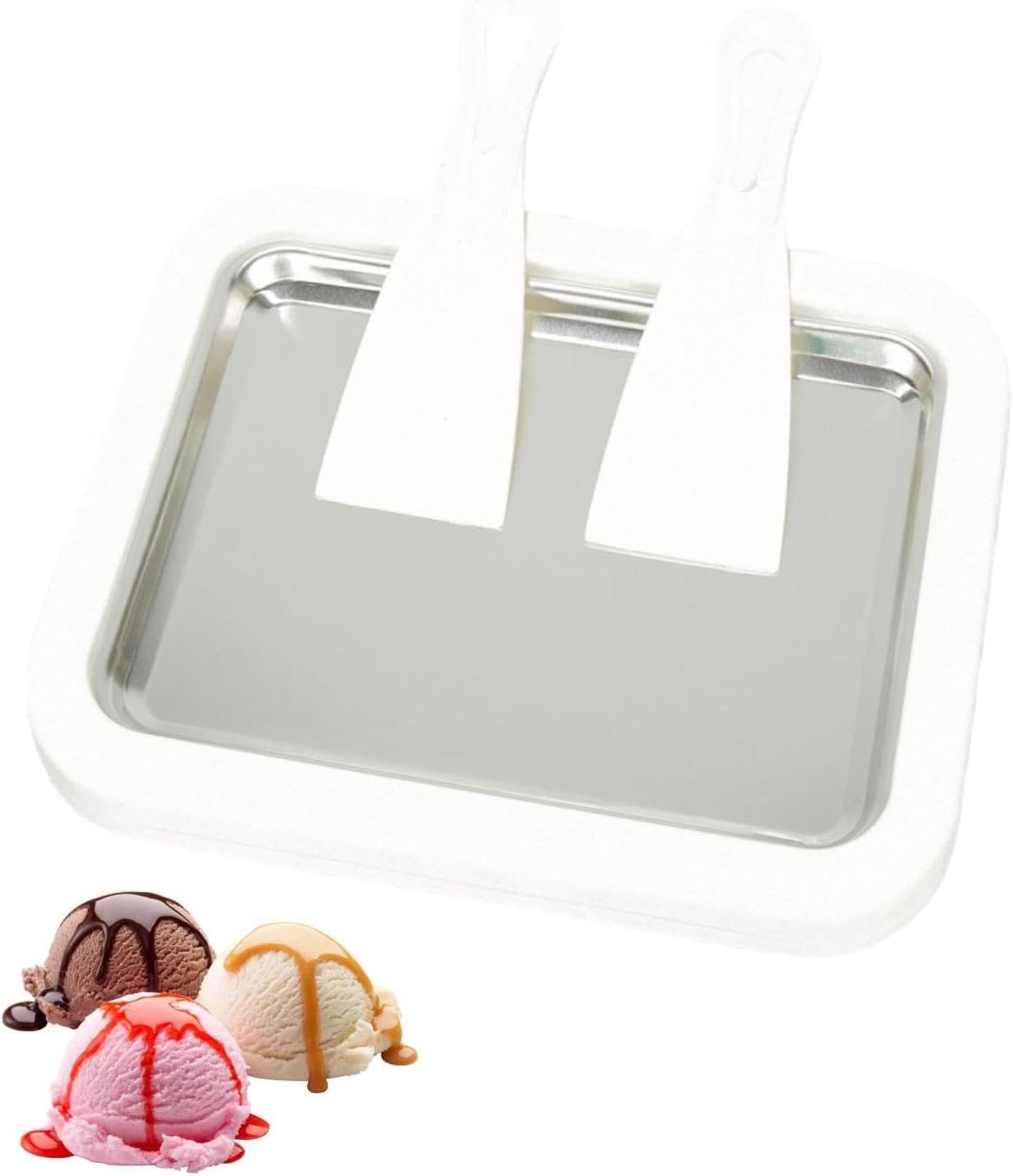 Instant Ice Cream Maker,Rolled Ice Cream Maker, Soft Serve Ice Cream maker,Perfect for Frozen Yogurt, and More! Food grade stainless steel ice cream roll machine for home us.