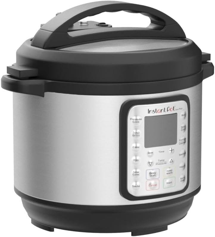 Instant Pot Duo Plus 9-in-1 Electric Pressure Cooker, Slow Cooker, Rice Cooker, Steamer, Sauté, Yogurt Maker, Warmer  Sterilizer, Includes App With Over 800 Recipes, Stainless Steel, 6 Quart