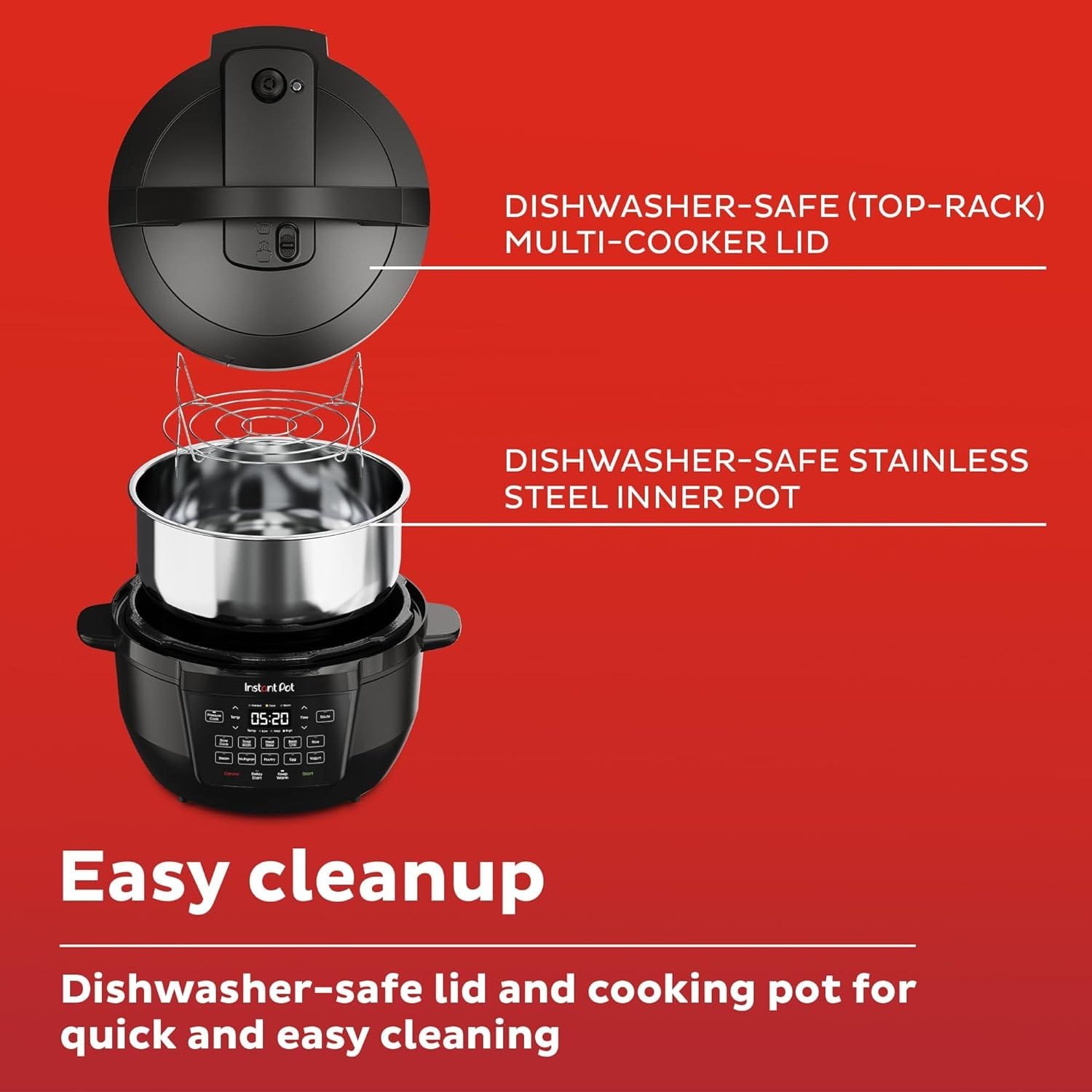 Instant Pot RIO, 7-in-1 Electric Multi-Cooker, Pressure Cooker, Slow Cooker, Rice Cooker, Steamer, Sauté, Yogurt Maker,  Warmer, Includes App With Over 800 Recipes, 6 Quart Instant Pot RIO, 7-in-1 Electric Multi-Cooker, Pressure Cooker, Slow Cooker, Rice Cooker, Steamer, Sauté, Yogurt Maker,  Warmer, Includes App With Over 800 Recipes, 6 Quart