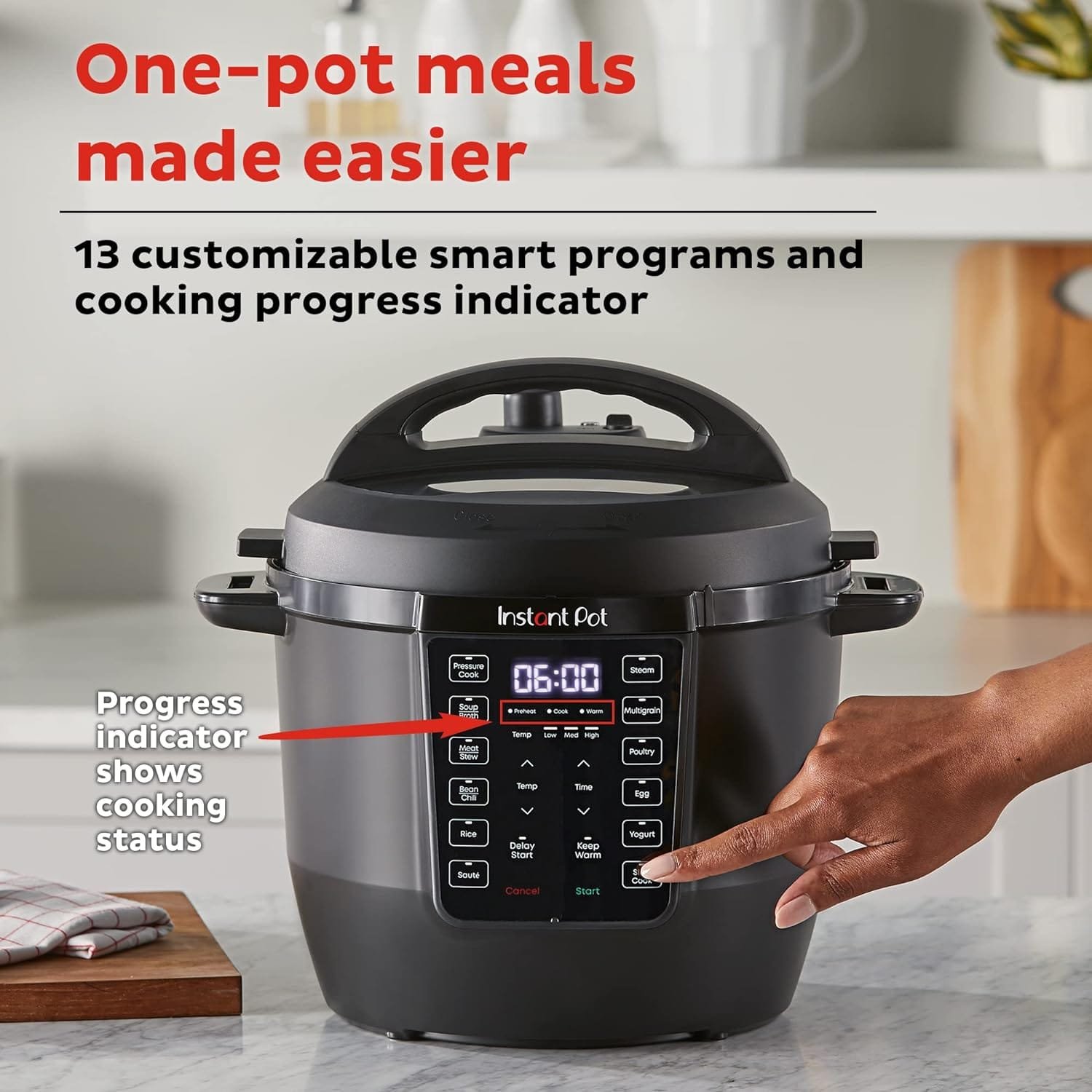 Instant Pot RIO, 7-in-1 Electric Multi-Cooker, Pressure Cooker, Slow Cooker, Rice Cooker, Steamer, Sauté, Yogurt Maker,  Warmer, Includes App With Over 800 Recipes, 6 Quart Instant Pot RIO, 7-in-1 Electric Multi-Cooker, Pressure Cooker, Slow Cooker, Rice Cooker, Steamer, Sauté, Yogurt Maker,  Warmer, Includes App With Over 800 Recipes, 6 Quart