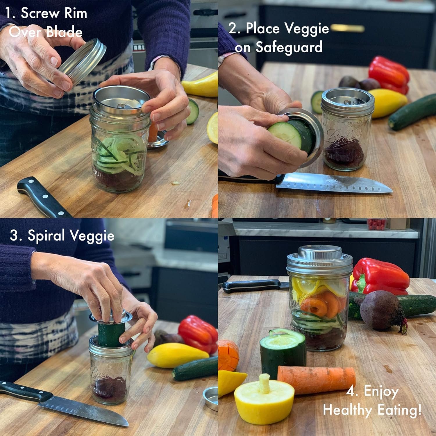 Jarware 3 in 1 Mason Jar Spiralizer Lid Review post thumbnail image