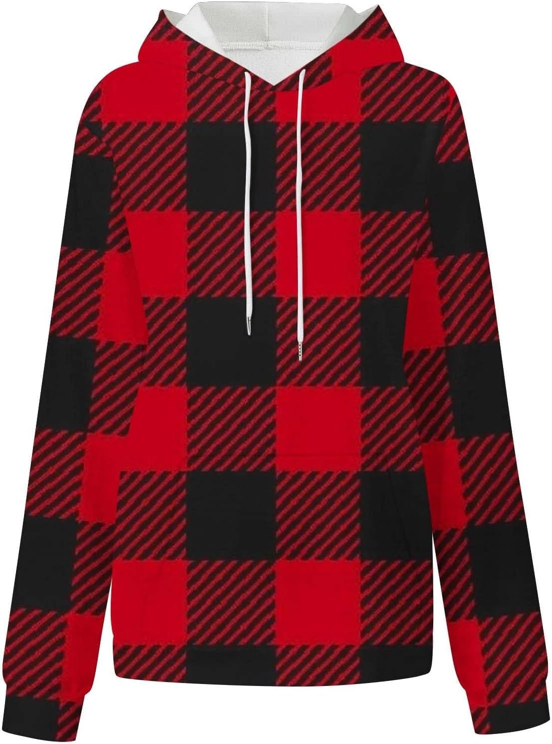 JDHUFEI Holiday Sweatshirts For Women Loose Fit Holiday Outfits Long Sleeve Pullover Teen Girls Y2k Hoodie Tops With Pocket JDHUFEI Holiday Sweatshirts For Women Loose Fit Holiday Outfits Long Sleeve Pullover Teen Girls Y2k Hoodie Tops With Pocket