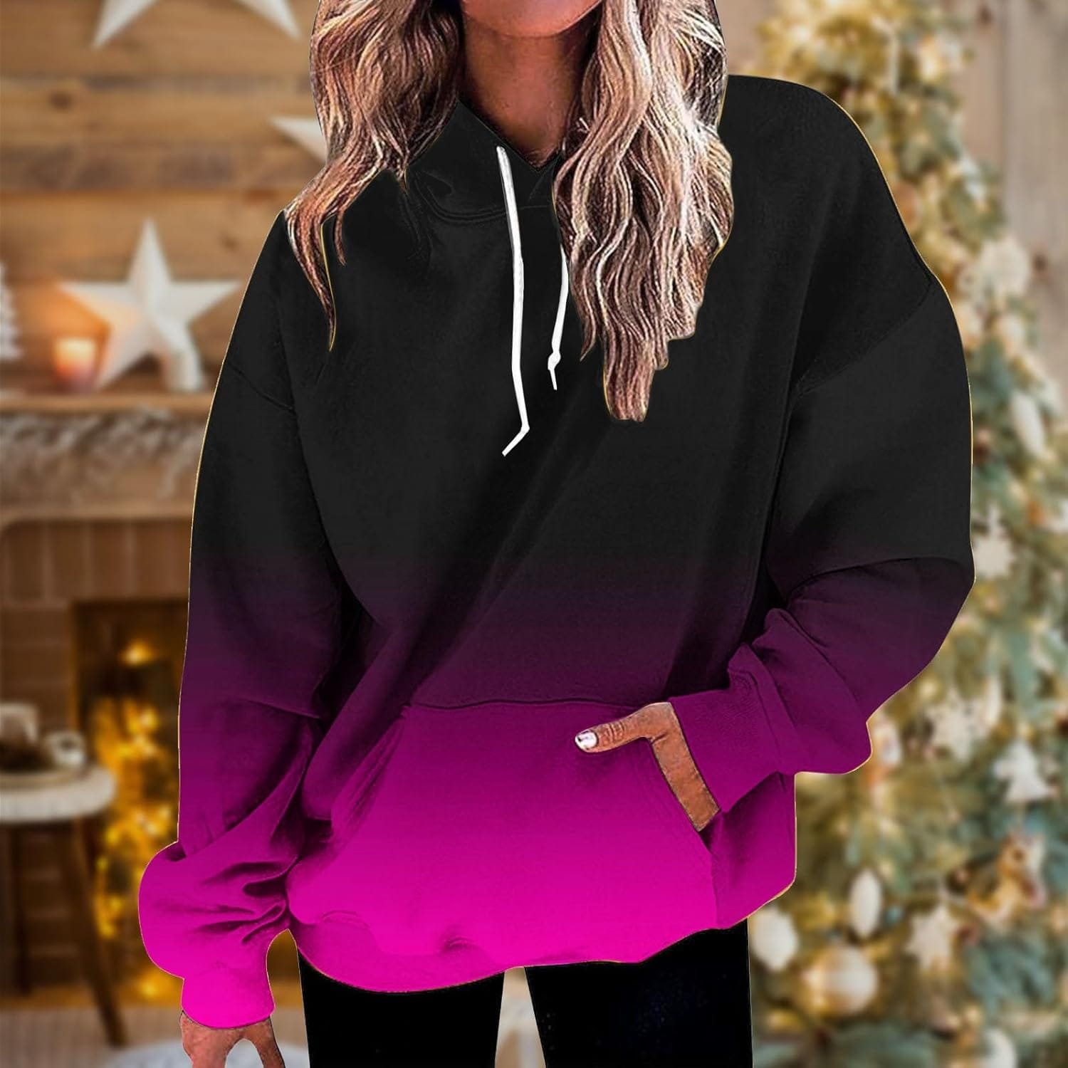JDHUFEI Holiday Sweatshirts For Women Loose Fit Holiday Outfits Long Sleeve Pullover Teen Girls Y2k Hoodie Tops With Pocket JDHUFEI Holiday Sweatshirts For Women Loose Fit Holiday Outfits Long Sleeve Pullover Teen Girls Y2k Hoodie Tops With Pocket