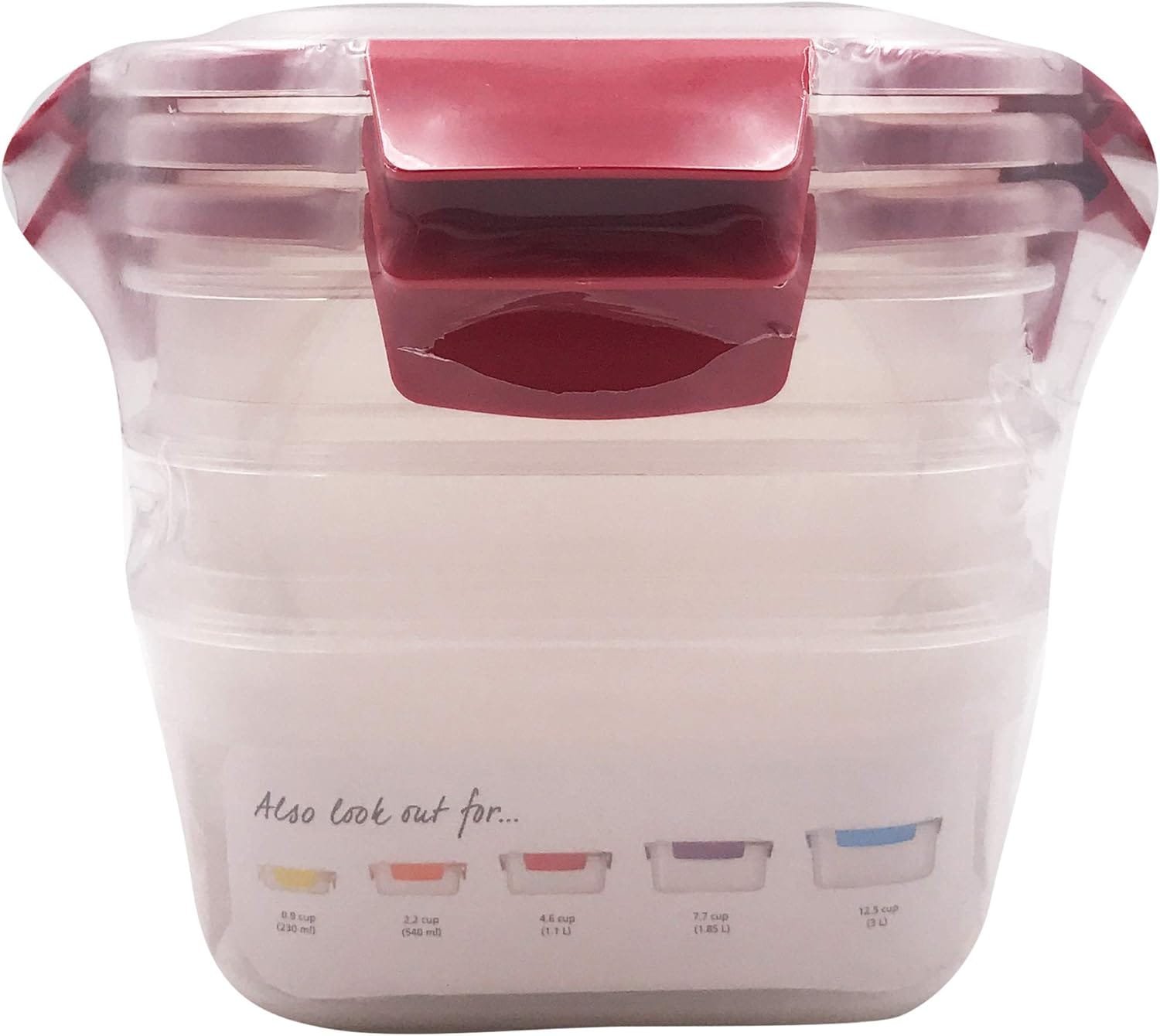 Joseph Joseph Nest Lock Plastic BPA Free Food Storage Container Set with Lockable Airtight Leakproof Lids, 10-Piece, Multi-Color