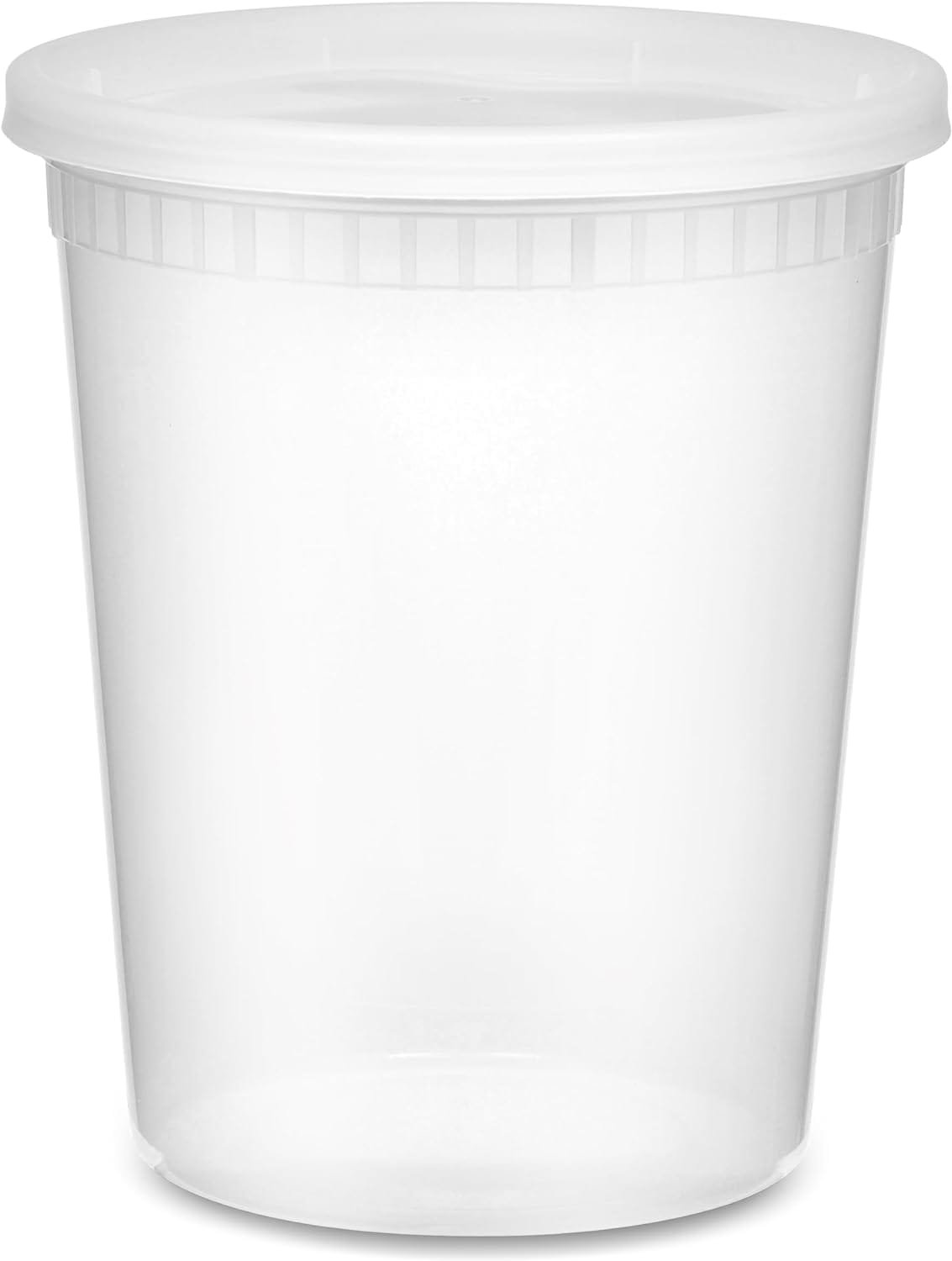 JoyServe Deli Food Containers with 54 Lids - (48 Sets) 24-32 Oz Quart Size 24-16 Oz Pint Size For Airtight Takeout Meal Prep Storage, BPA-Free, Dishwasher, Microwave Safe JoyServe Deli Food Containers with 54 Lids - (48 Sets) 24-32 Oz Quart Size 24-16 Oz Pint Size For Airtight Takeout Meal Prep Storage, BPA-Free, Dishwasher, Microwave Safe