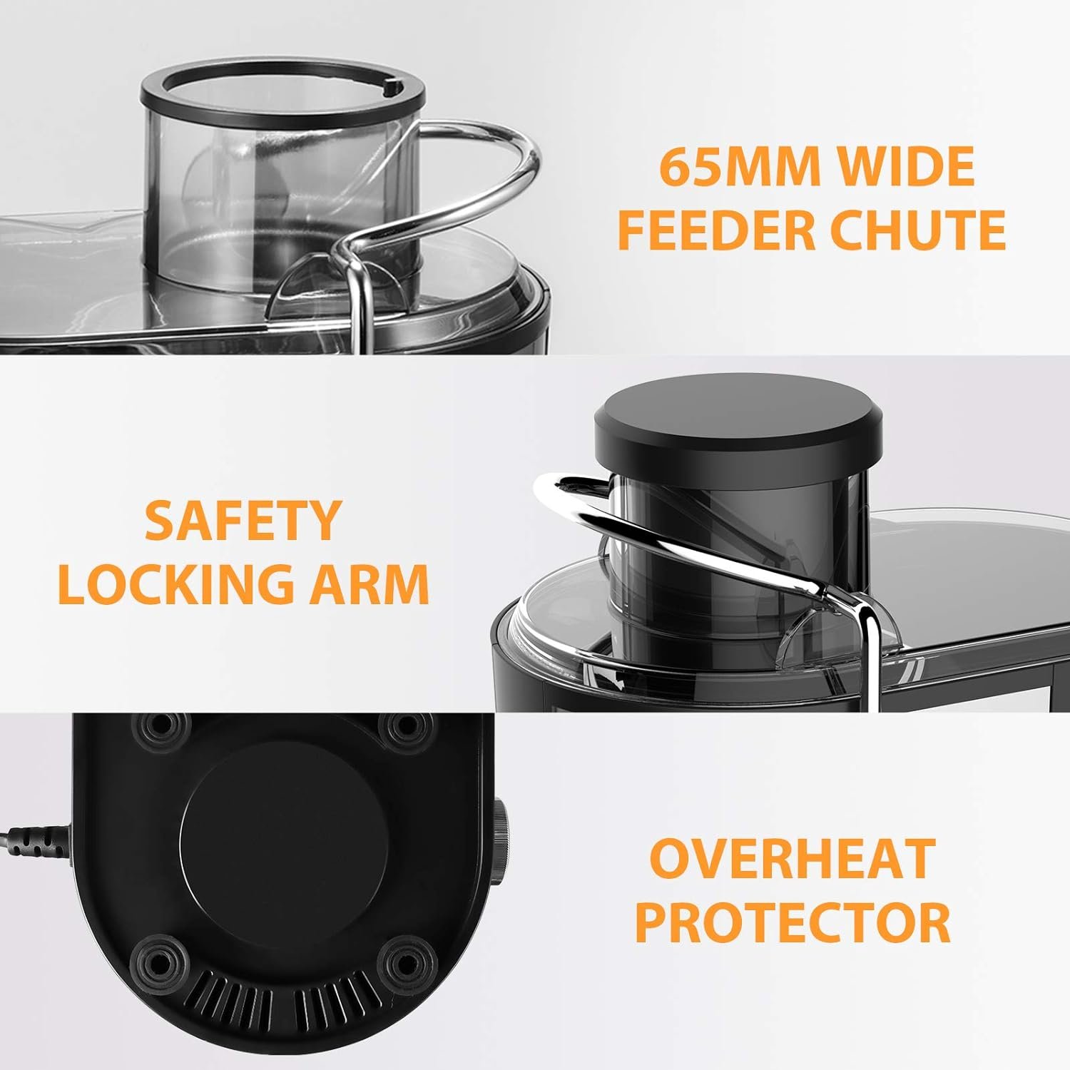Juicer, Bagotte Centrifugal Juicer, BPA-Free, High Juice Yield Dual-Speed Juice Extractor with 304 Stainless Steel,65mm Wide Feed Chute Juicer Machines for Whole Fruit and Vegetable, Easy to Clean Juicer, Bagotte Centrifugal Juicer, BPA-Free, High Juice Yield Dual-Speed Juice Extractor with 304 Stainless Steel,65mm Wide Feed Chute Juicer Machines for Whole Fruit and Vegetable, Easy to Clean