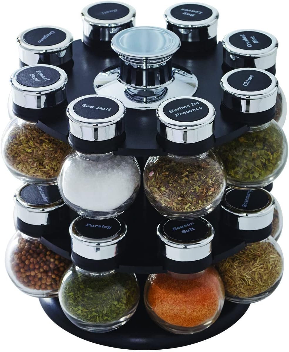 Kamenstein 16 Jar Ellington Spice Rack Review post thumbnail image
