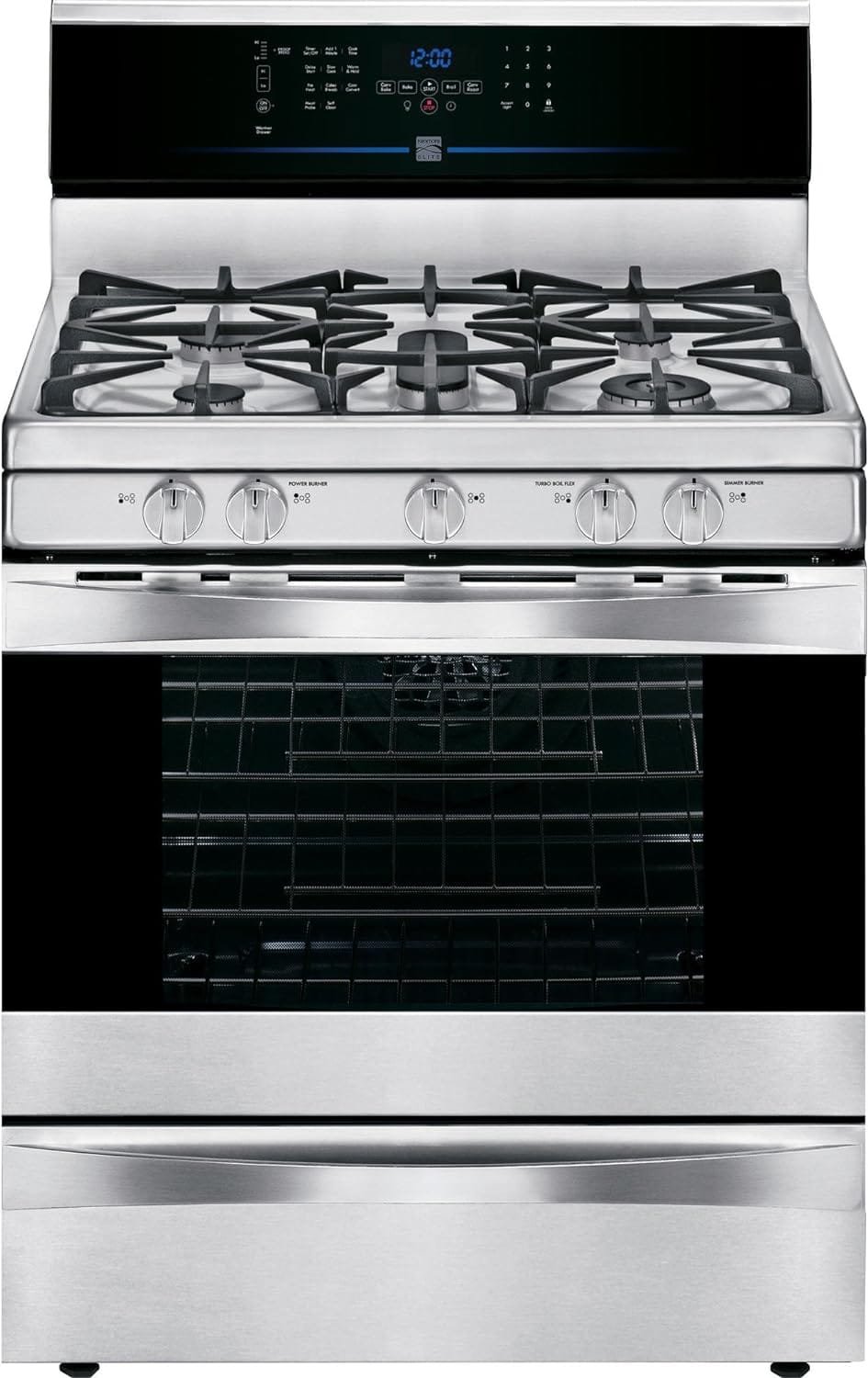 Kenmore Elite 75343 5.6 cu. ft. Self Clean Gas Range in Stainless Steel, includes delivery and hookup