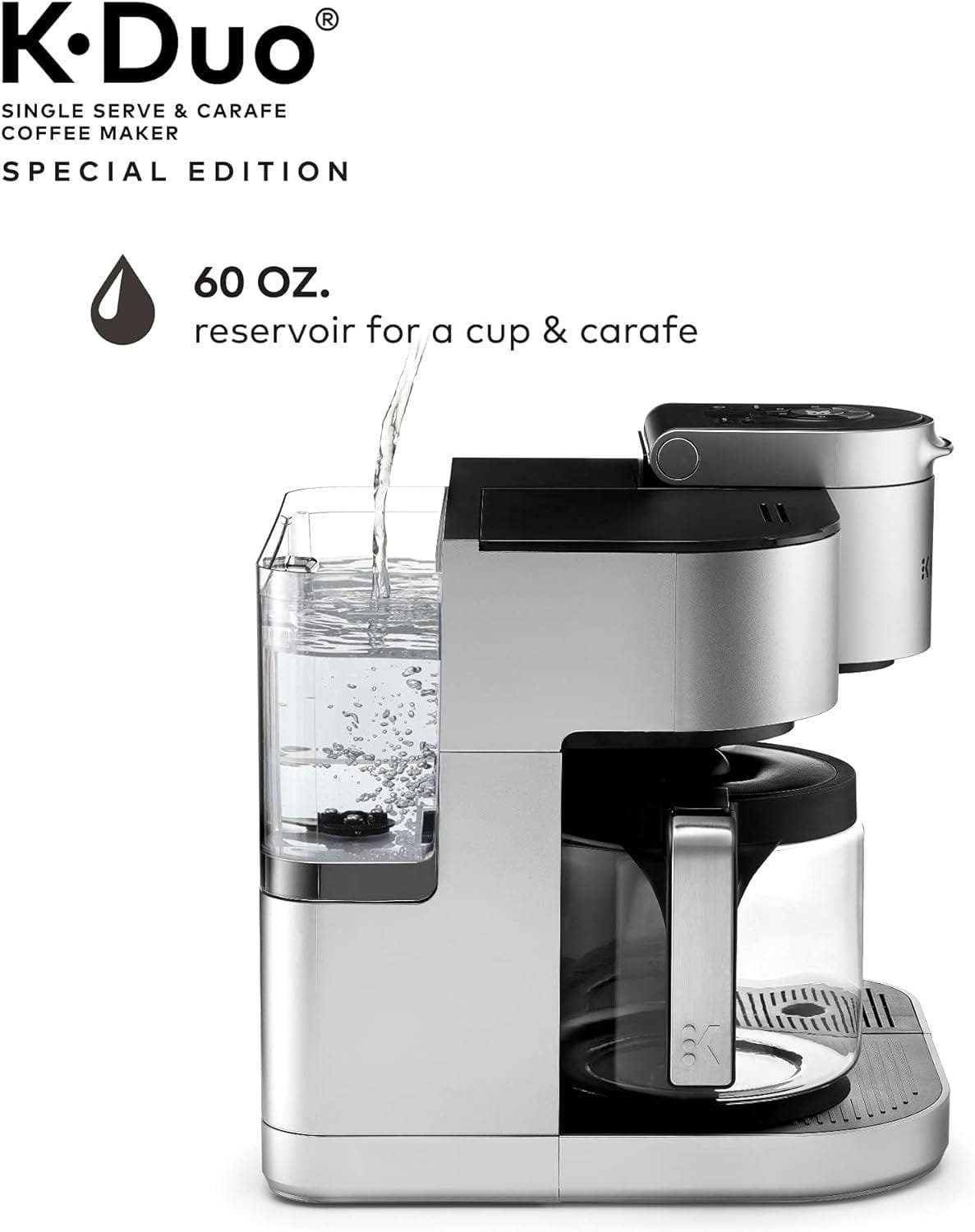Keurig® K-Duo Special Edition Single Serve K-Cup Pod  Carafe Coffee Maker, Silver Keurig® K-Duo Special Edition Single Serve K-Cup Pod  Carafe Coffee Maker, Silver