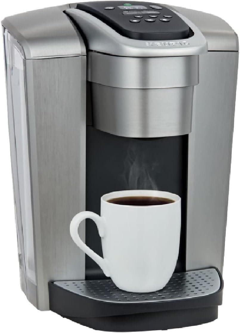Keurig K-Elite Single-Serve K-Cup Pod Coffee Maker, Brushed Silver Keurig K-Elite Single-Serve K-Cup Pod Coffee Maker, Brushed Silver