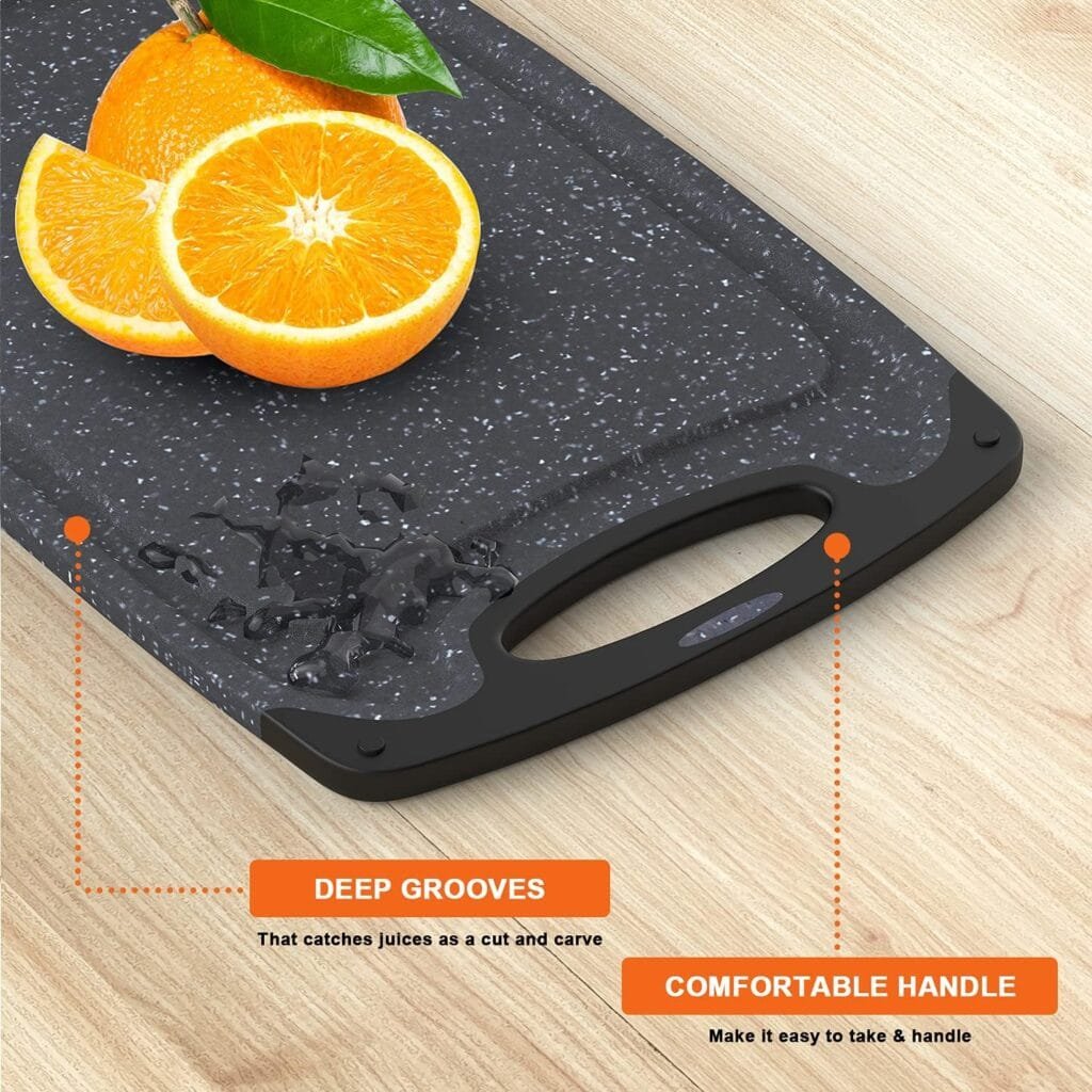 KIMIUP Kitchen Cutting Board (Set of 3),Professional Chopping Boards Sets,Dishwasher Safe Cutting Boards With Juice Grooves  Carrying Handle  No BPA KIMIUP Kitchen Cutting Board (Set of 3),Professional Chopping Boards Sets,Dishwasher Safe Cutting Boards With Juice Grooves  Carrying Handle  No BPA