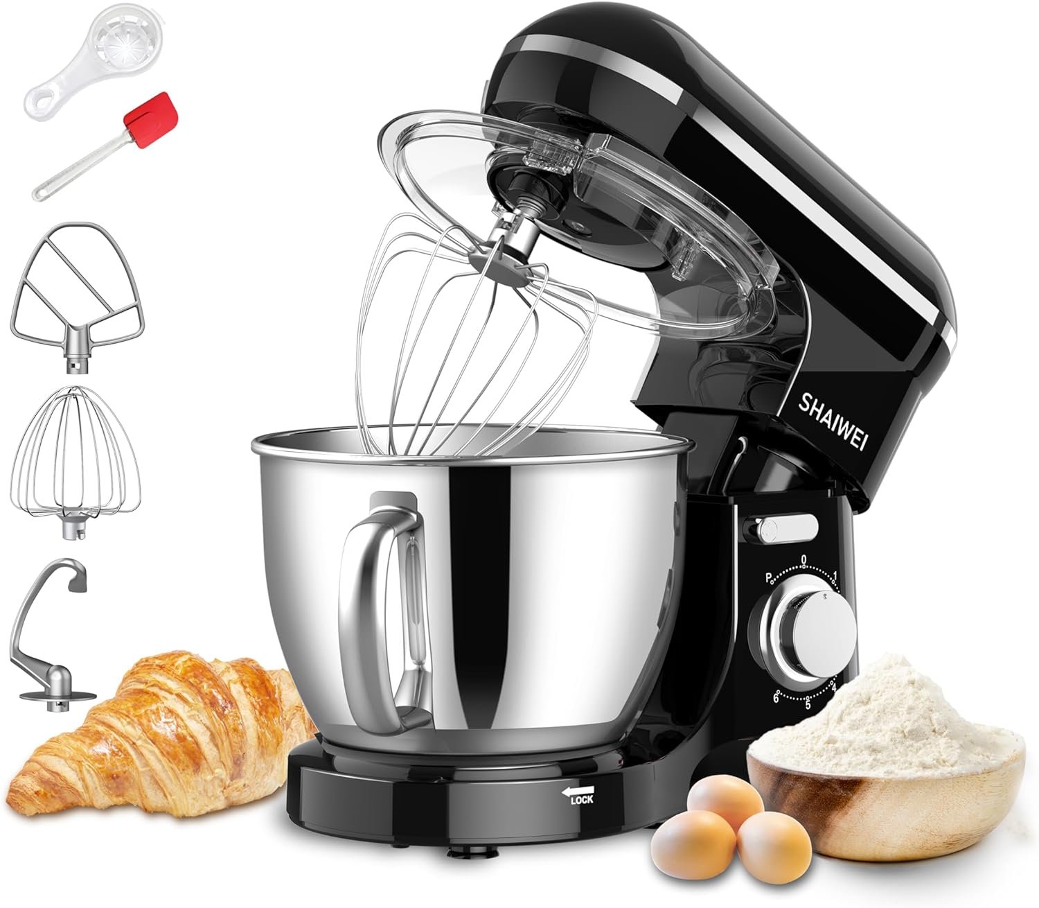 kitchen-stand-mixer-65-qt-660w-electric-food-mixer-6p-speeds-kitchen-electric-stand-mixer-with-dough-hook-egg-whisk-flat - Cooking Appliance World