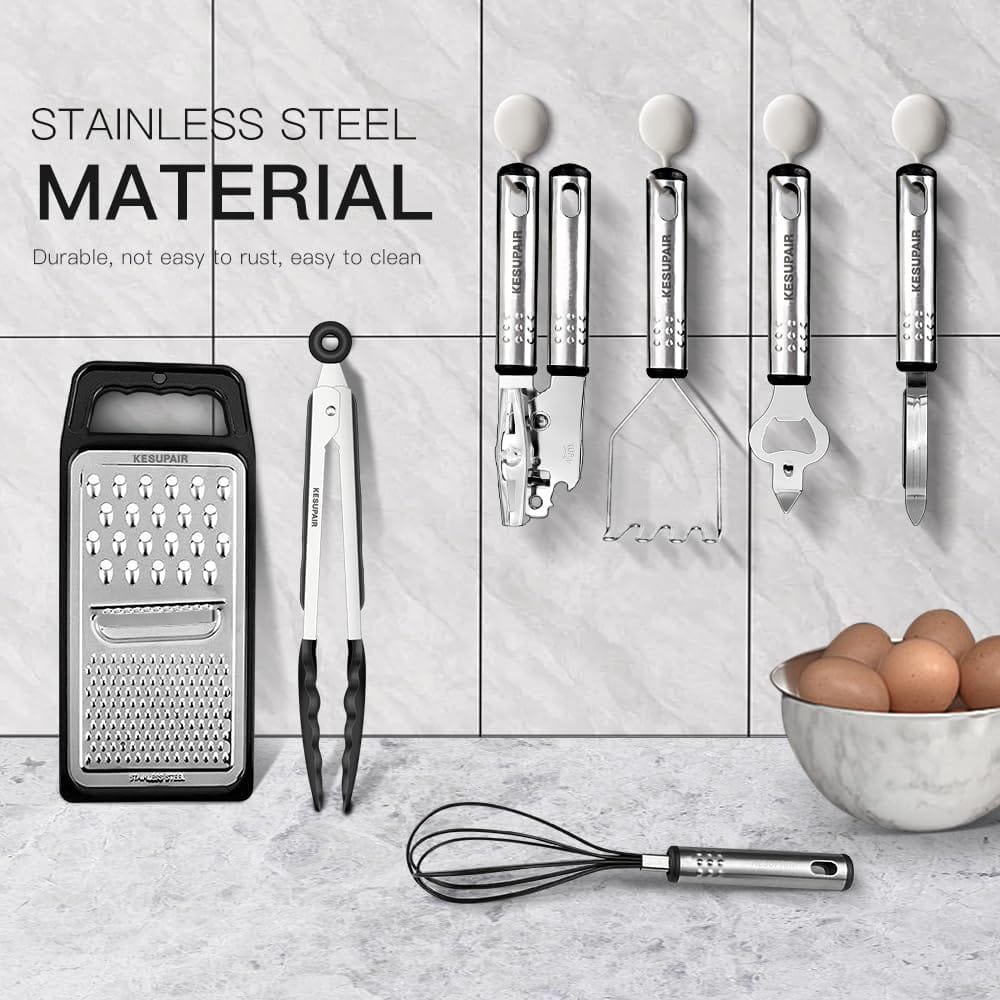 Kitchen Utensils Set - 446°F Heat Resistant Silicone Cooking Utensils Set-Kitchen Tools and Gadgets for Cooking Nonstick Cookware (Black) Kitchen Utensils Set - 446°F Heat Resistant Silicone Cooking Utensils Set-Kitchen Tools and Gadgets for Cooking Nonstick Cookware (Black)