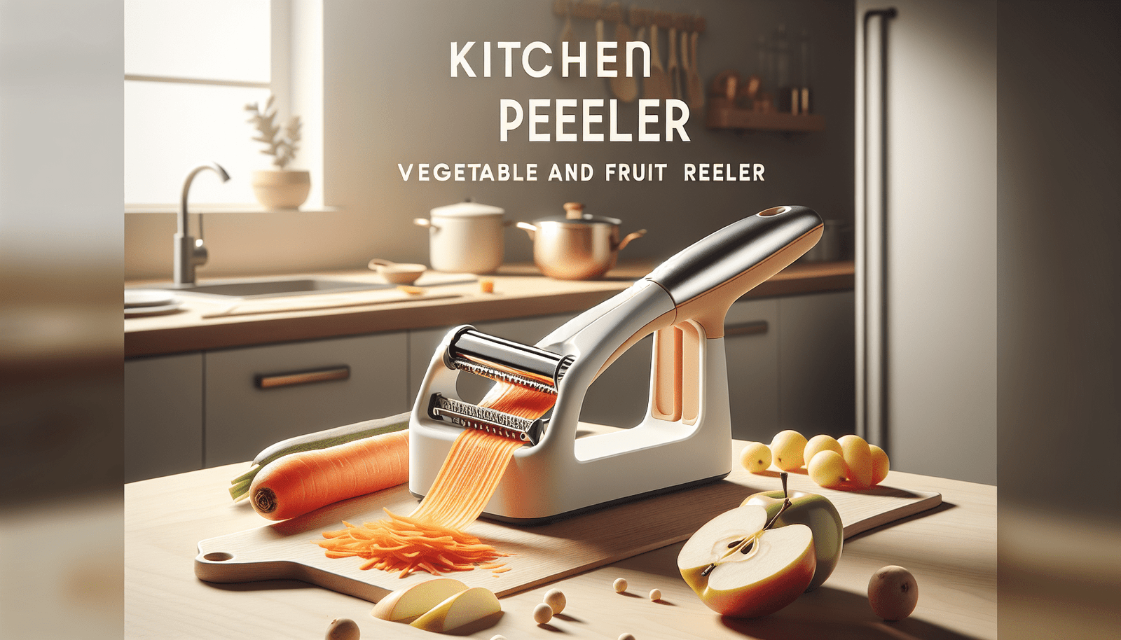 Kitchen Vegetable and Fruit Peeler-Stainless Steel Rotary Peeler for Potatoes and Carrots