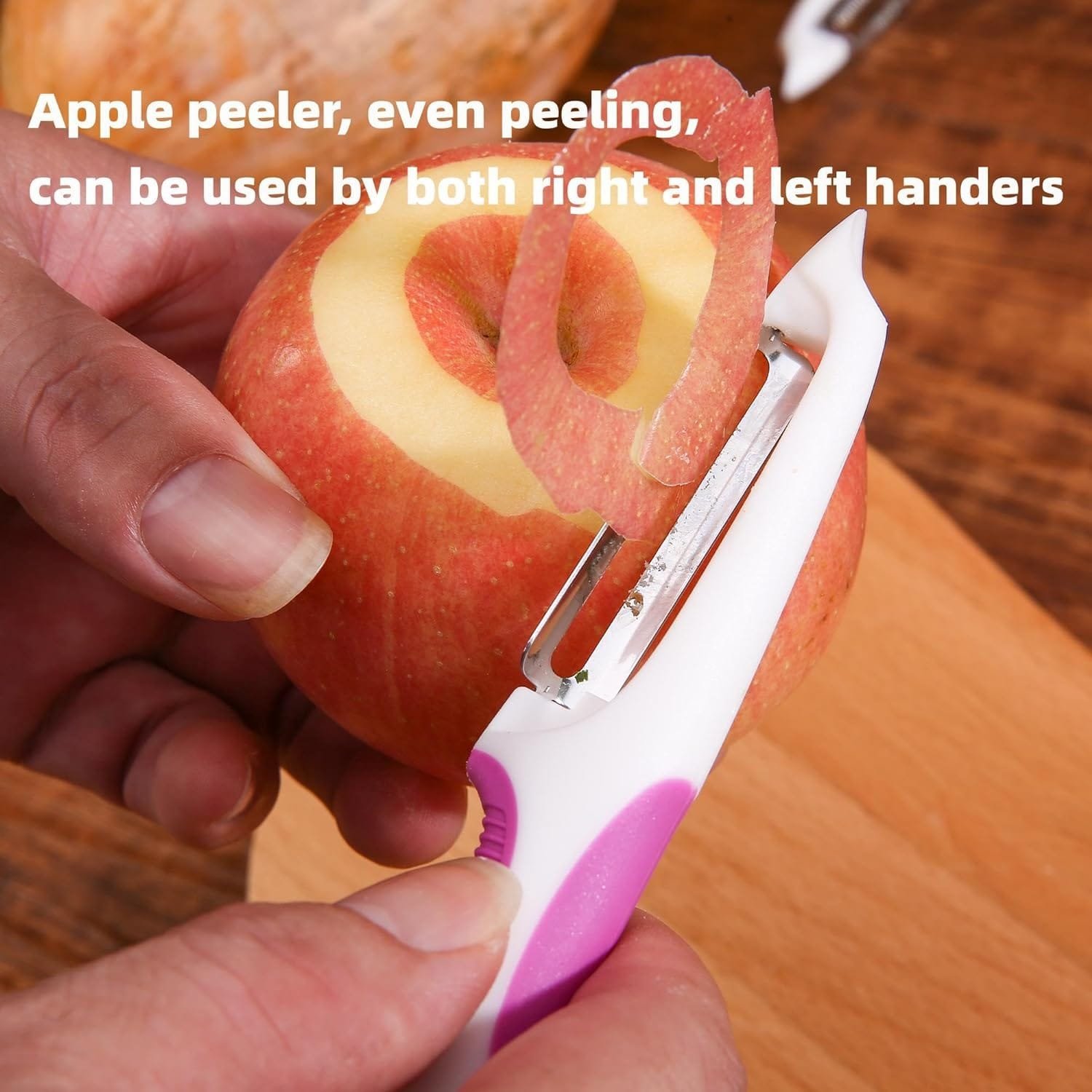 Kitchen Vegetable Peeler with ergonomic handle and non-slip design makes peeling easier.(Serrated blade) Kitchen Vegetable Peeler with ergonomic handle and non-slip design makes peeling easier.(Serrated blade)