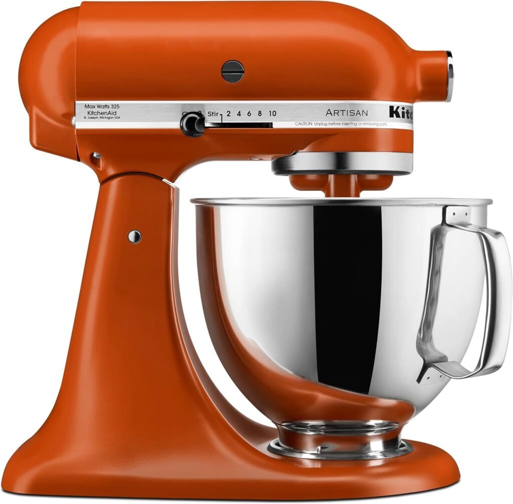 KitchenAid Artisan Series 5 Quart Tilt Head Stand Mixer with Pouring Shield KSM150PS, Removable bowl, Aqua Sky