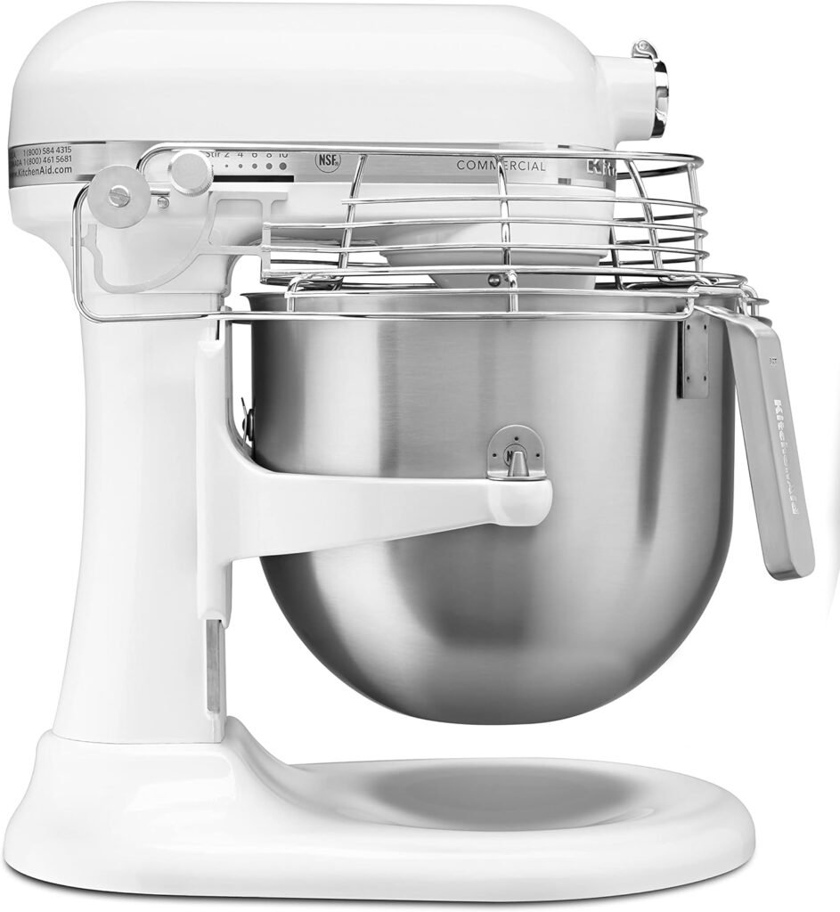 KitchenAid KSM8990ER 8-Quart Commercial Countertop Mixer, 10-Speed, Gear-Driven, Empire Red