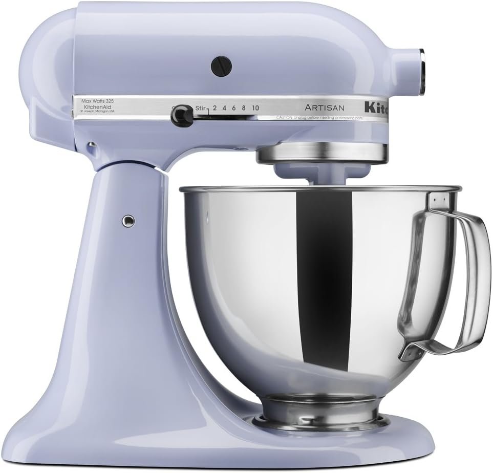 KitchenAid Renewed Artisan Series 5 Qt. Stand Mixer Boysenberry RRK150BY (Renewed)