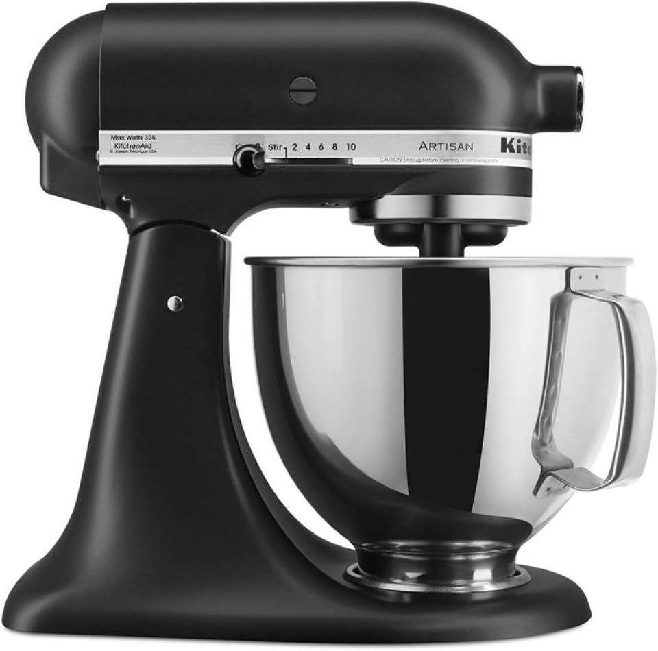 KitchenAid Renewed Artisan Series 5 Qt. Stand Mixer Boysenberry RRK150BY (Renewed)