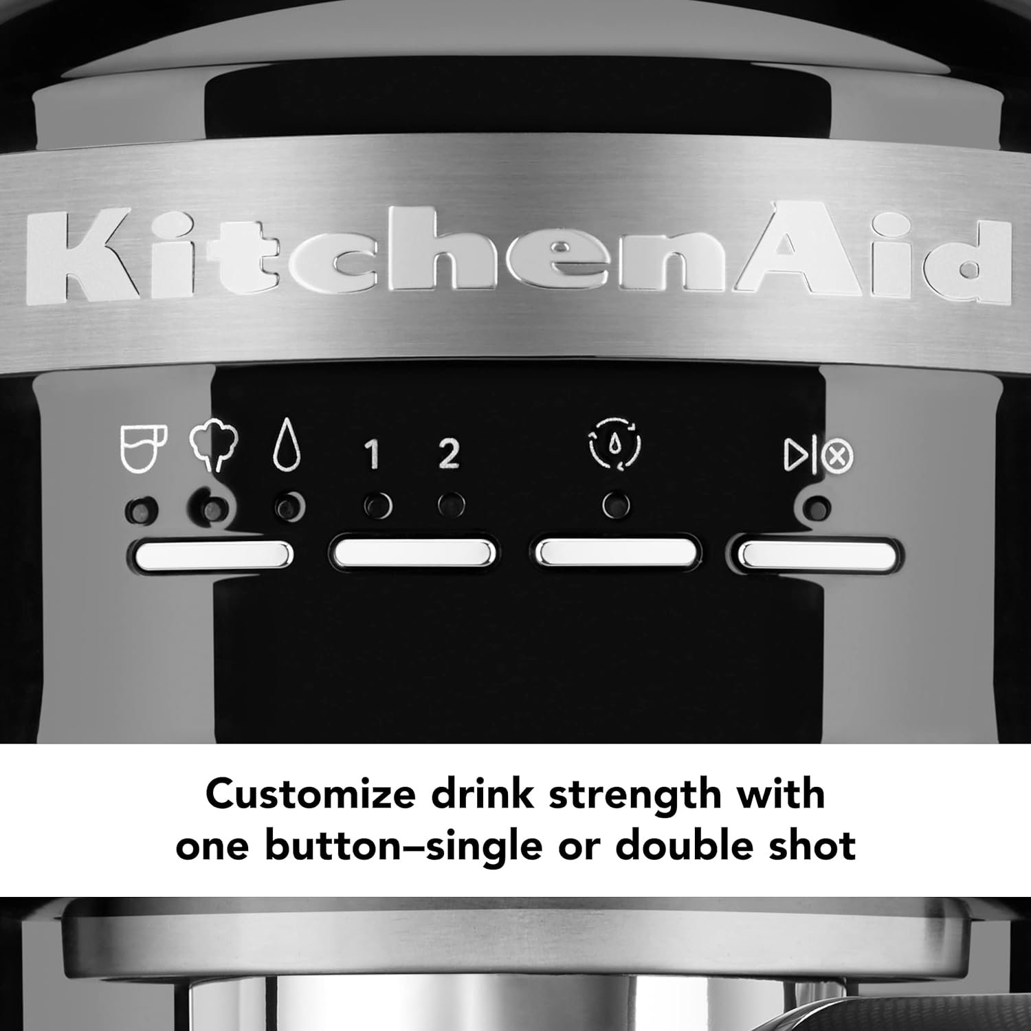KitchenAid Semi-Automatic Espresso Machine KES6403, Black Matte, 1.4 Liters