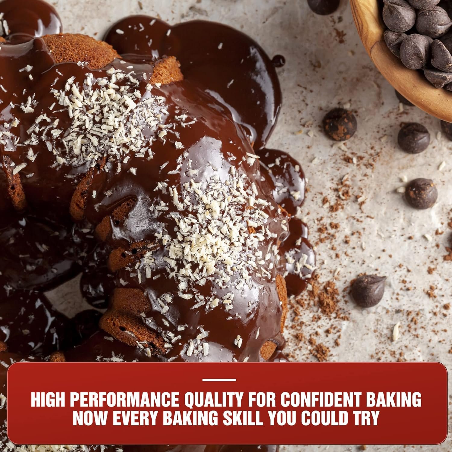 KITESSENSU 9 inch Non-Stick Cake Pans, 12 Cups Premium Fluted Pans for baking, Heavy Duty Carbon Steel Tube Baking Mold, Gray KITESSENSU 9 inch Non-Stick Cake Pans, 12 Cups Premium Fluted Pans for baking, Heavy Duty Carbon Steel Tube Baking Mold, Gray