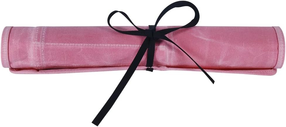 Knife Roll Bag, Chef’s Knife Roll Bag, Heavy Duty Chef Knife Roll Bag with 6 Slots, Waxed Canvas Knife Bag Roll, Knife Pouch Holder for Home Kitchen Travel Camping (green)