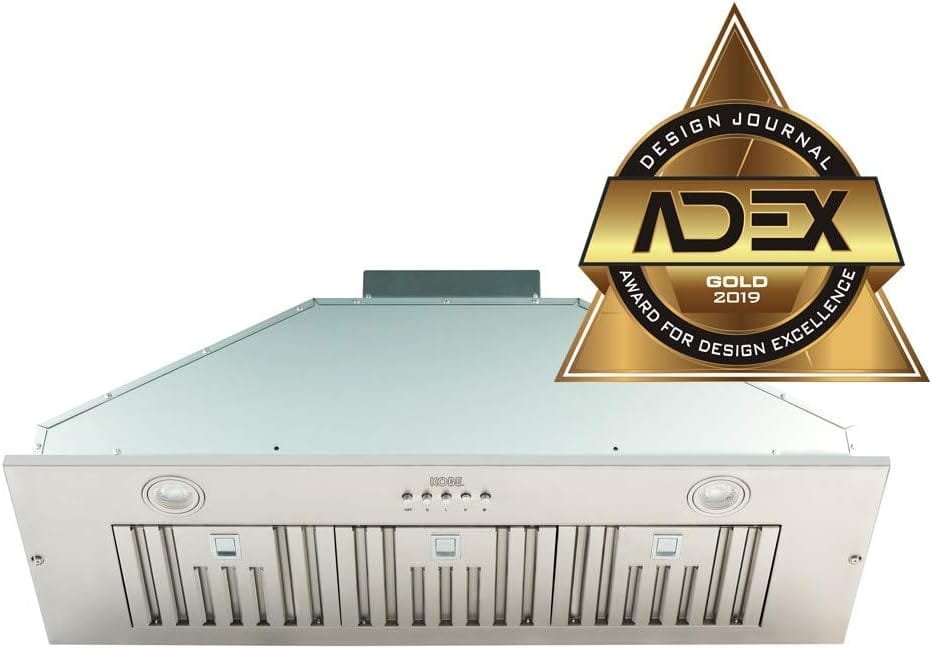 KOBE Range Hoods INX2936SQBF-500-1 Built-In/Insert Range Hood, 36, Stainless Steel