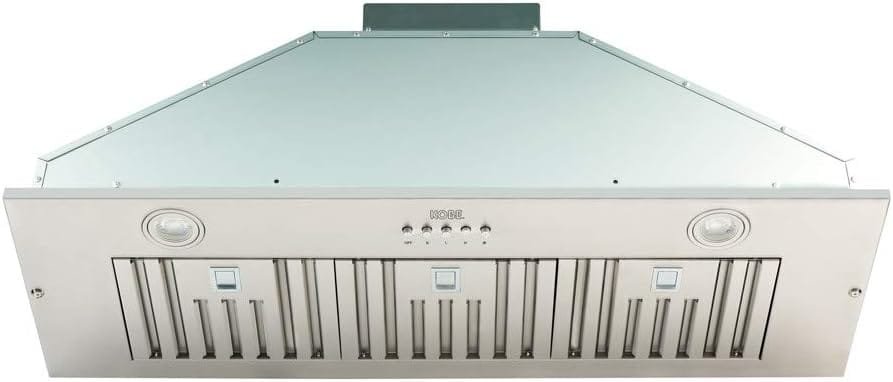 KOBE Range Hoods INX2936SQBF-500-1 Built-In/Insert Range Hood, 36, Stainless Steel