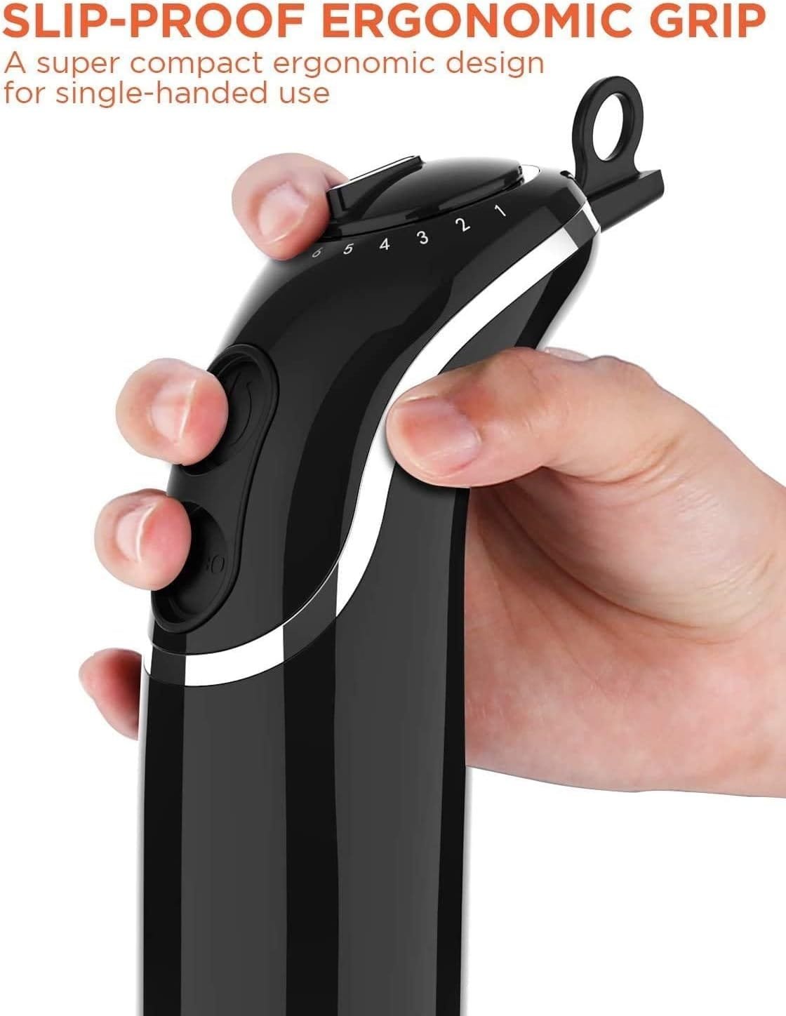 KOIOS 500W Powerful Electric Food Processor with 8 Cup Stainless Steel  Glass Bowls, 2 Speed Mode Electric Food Chopper with 2 Sets Blades Electric Meat Grinder Chopper for Family  Baby Use