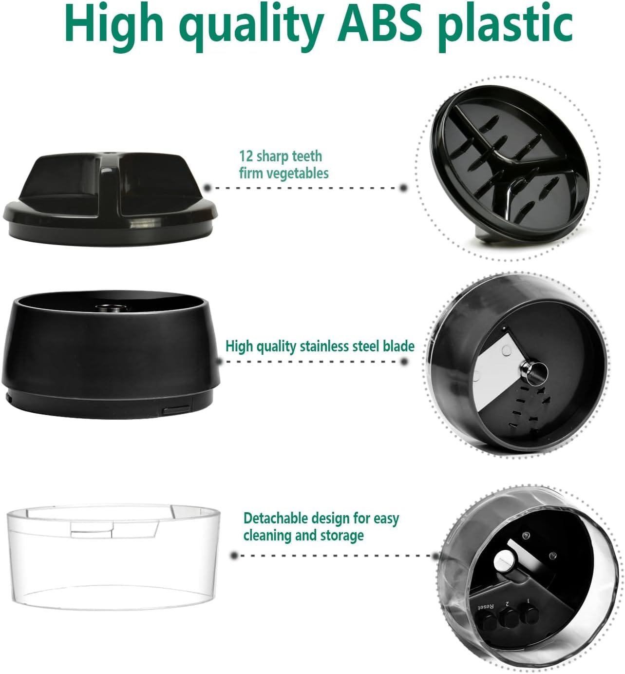 KOLINTY Spiralizer Vegetable Slicer - Zucchini Spaghetti Zoodle Maker Adjustable Handheld Zucchini Noodle Maker Veggie Spiral Cutter for Carrot, Cucumber, Zucchini, Onion, Low Carb Vegan Meals