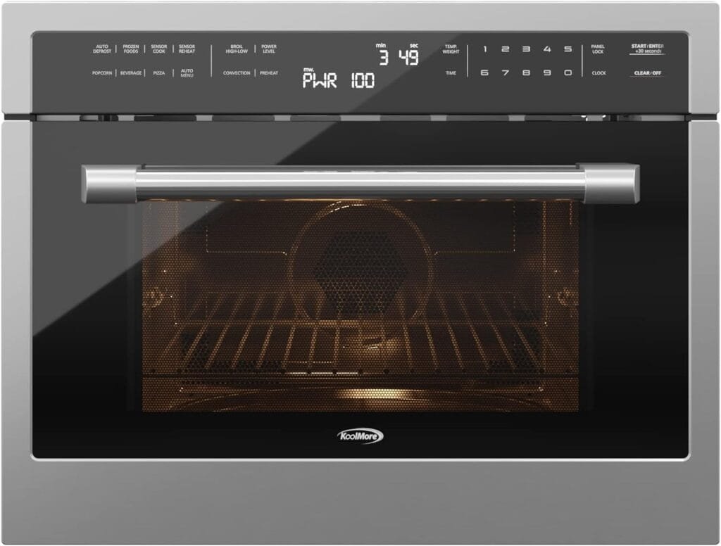 KoolMore 36 Inch All-Electric Range Oven with Ceramic Cooktop Burners, Stainless Steel Kitchen Stove with Large Capacity Convection Cooking, 4.3 cu. ft. (KM-FR36EE-SS) KoolMore 36 Inch All-Electric Range Oven with Ceramic Cooktop Burners, Stainless Steel Kitchen Stove with Large Capacity Convection Cooking, 4.3 cu. ft. (KM-FR36EE-SS)