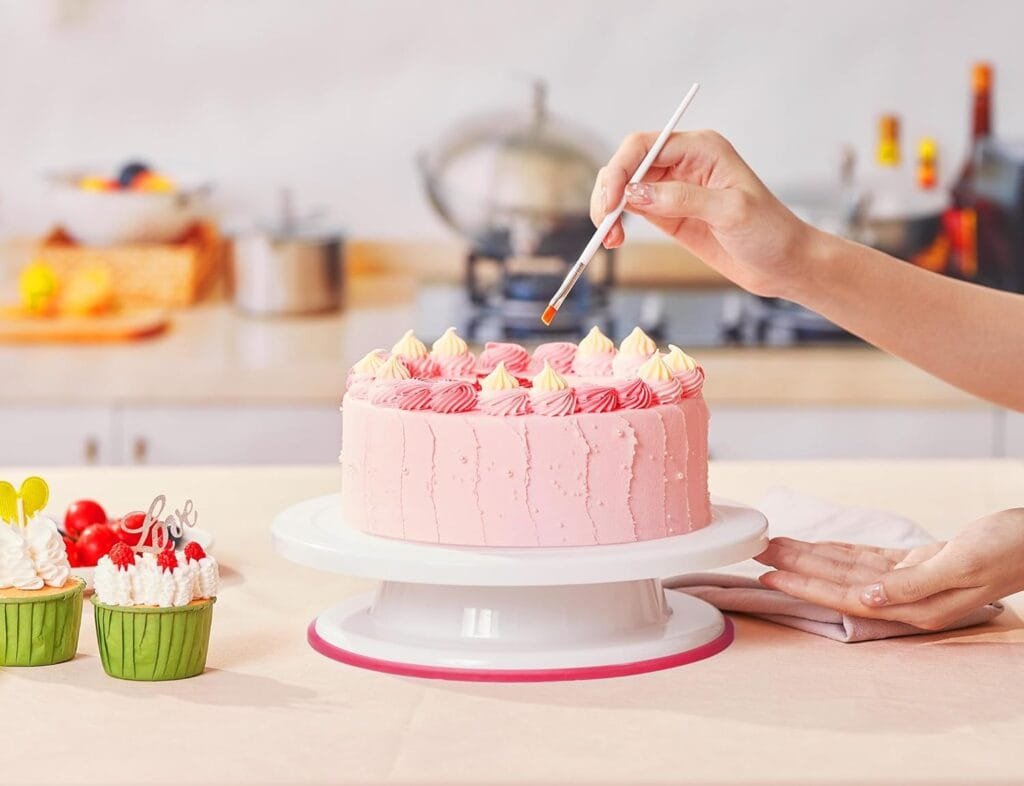 Kootek 71PCs Cake Decorating Supplies Kit with Cake Turntable, 12 Numbered Icing Piping Tips, 2 Spatulas, 3 Icing Comb Scraper, 50+2 Piping Bags, and 1 Coupler for Baking