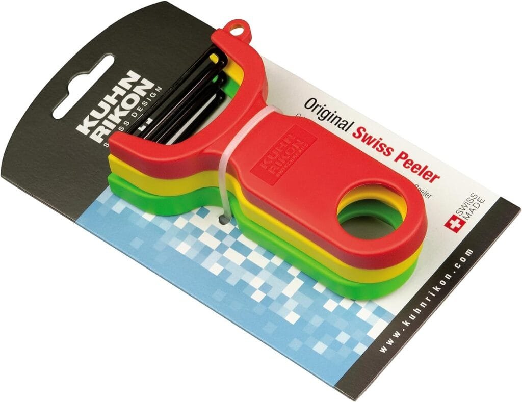 Kuhn Rikon Original Swiss Peeler 3-Pack Red/Green/Yellow