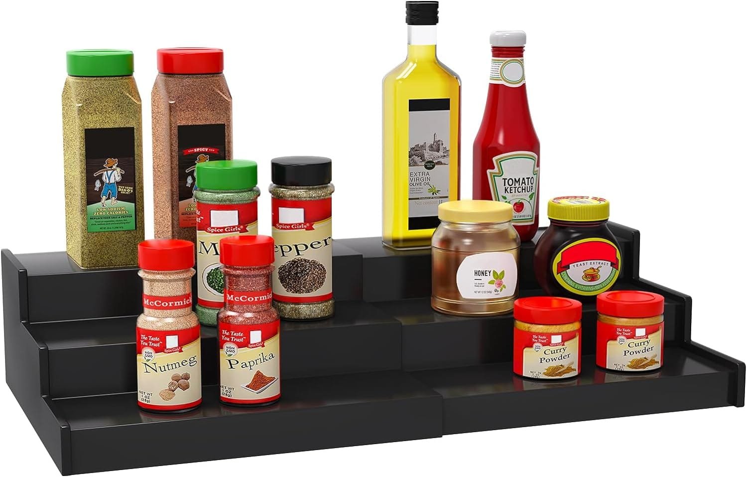 Lenwi Spice Rack Organizer for Cabinet, 3 Tier Expandable Bamboo Spice Storage, Great for Kitchen Cabinet, Cupboard,Pantry and More(Natrual) Lenwi Spice Rack Organizer for Cabinet, 3 Tier Expandable Bamboo Spice Storage, Great for Kitchen Cabinet, Cupboard,Pantry and More(Natrual)